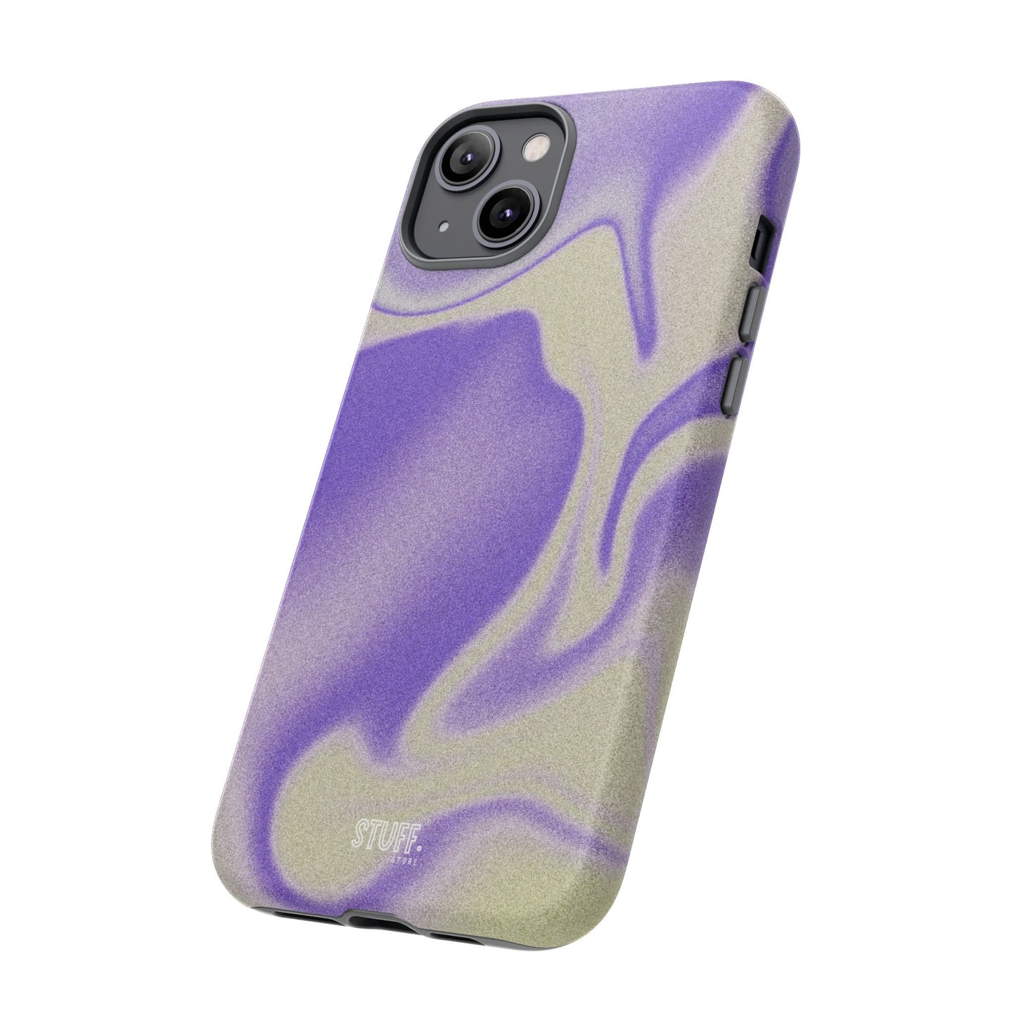 Swirly Case | Coque résistante double protection - Motif vague pourpre