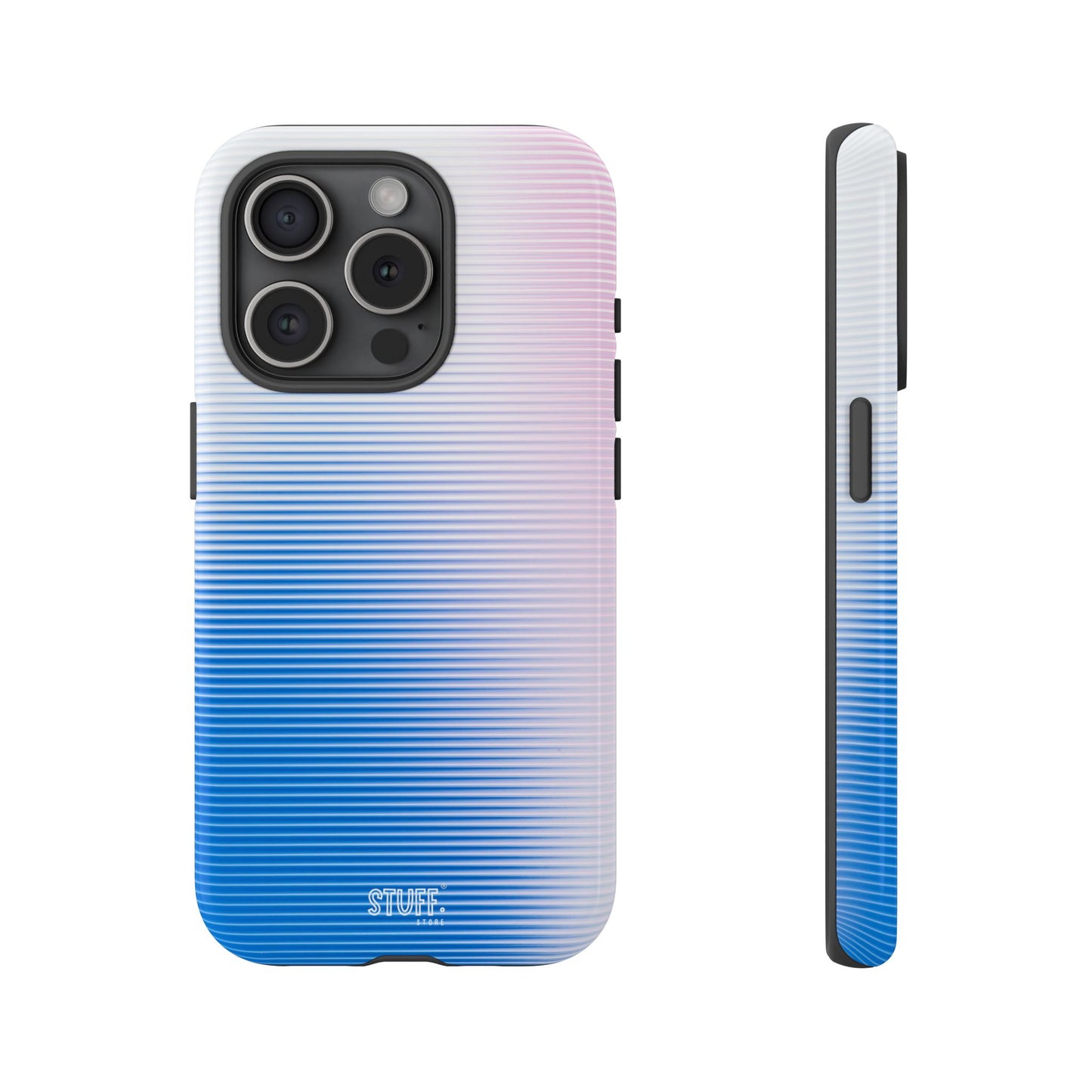 Gradient Case | Coque résistante double protection anti-choc - Dégradé Bleu & Rose