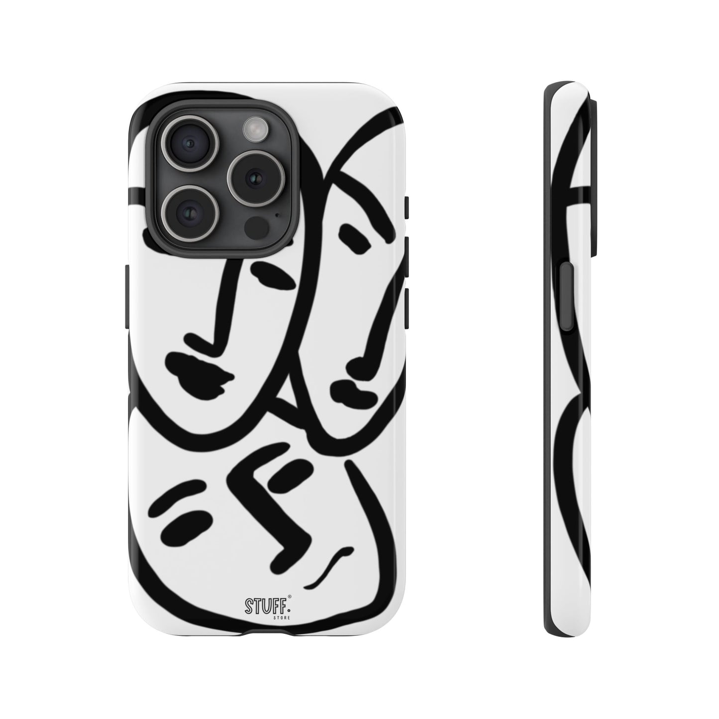 Les Trois Visages | Coque résistante double protection — inspiration Matisse