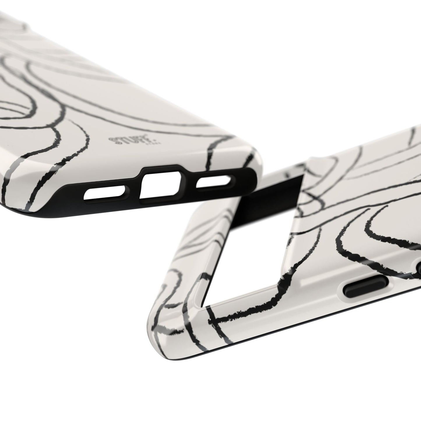 Doodly Case | Coque résistante double protection avec Design Gribouillis Minimaliste