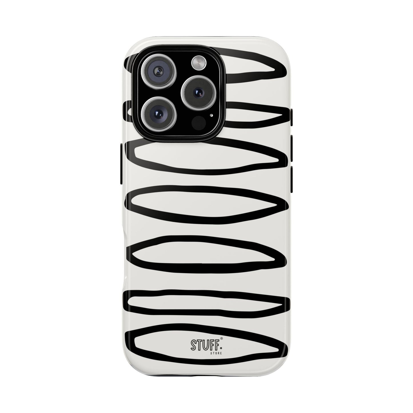 Loopy Case | Coque résistante double protection - Motif cercles abstraits