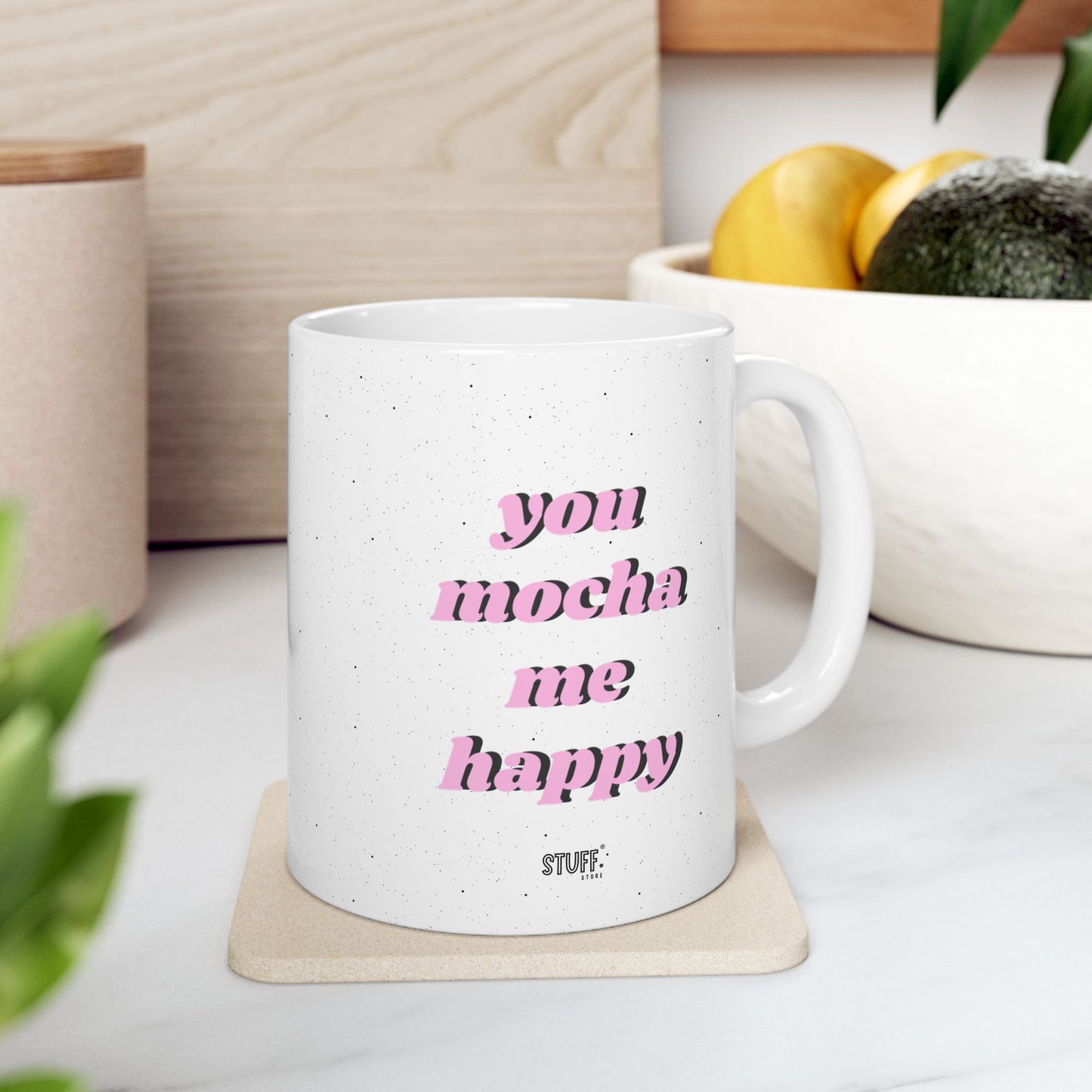 Mocha Cup | Mug en céramique avec citation fun – 330ml
