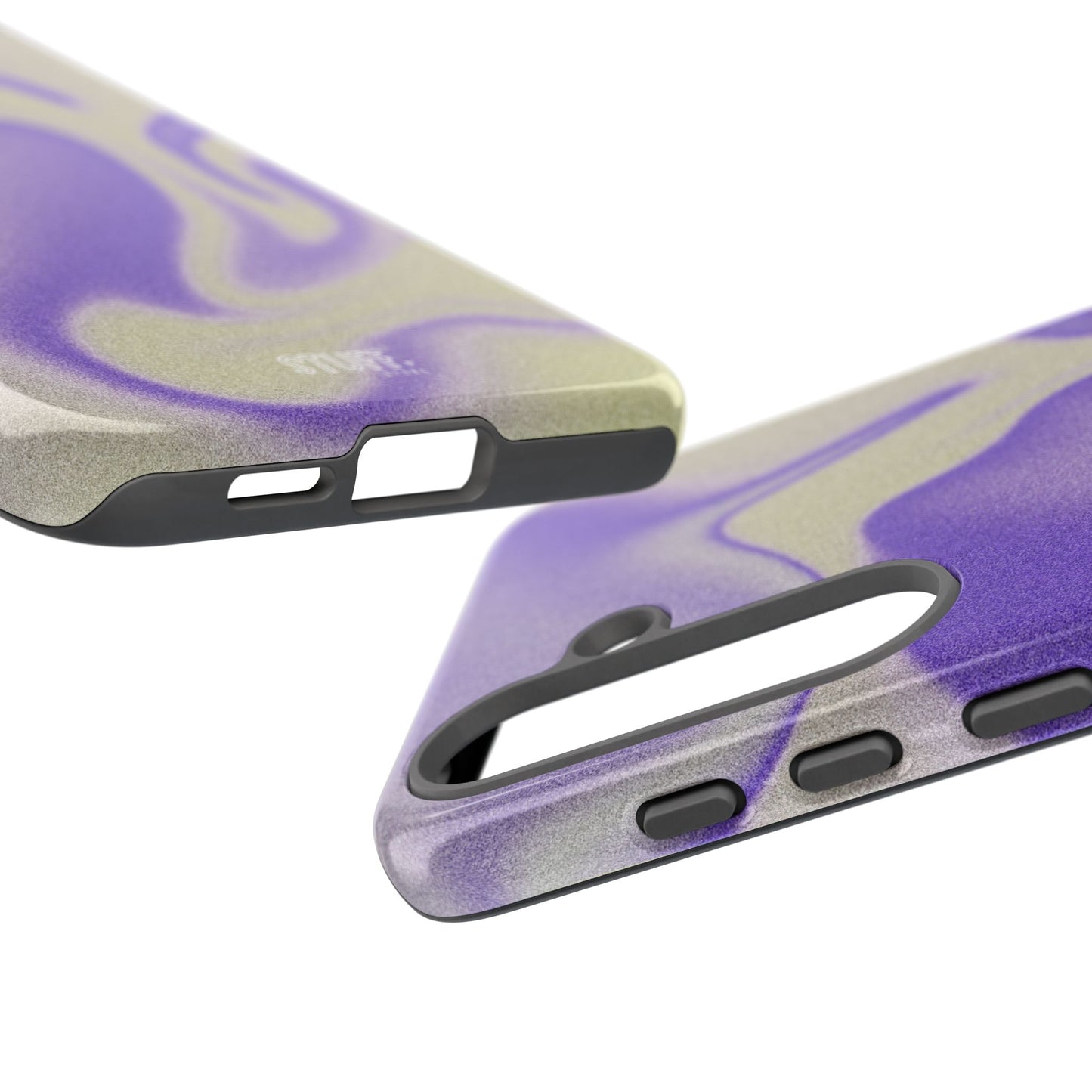 Swirly Case | Coque résistante double protection - Motif vague pourpre