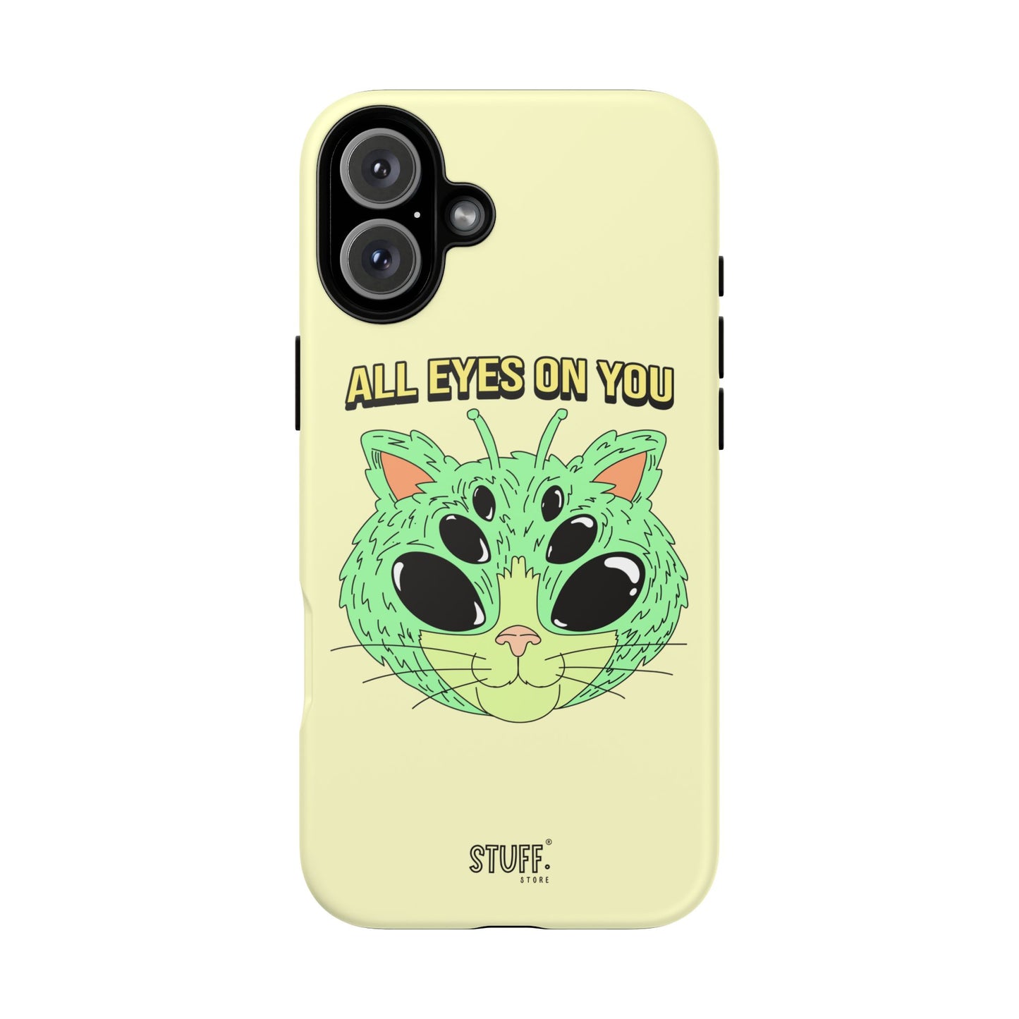 All Eyes on You Case | Coque résistante double protection avec Design Alien drôle