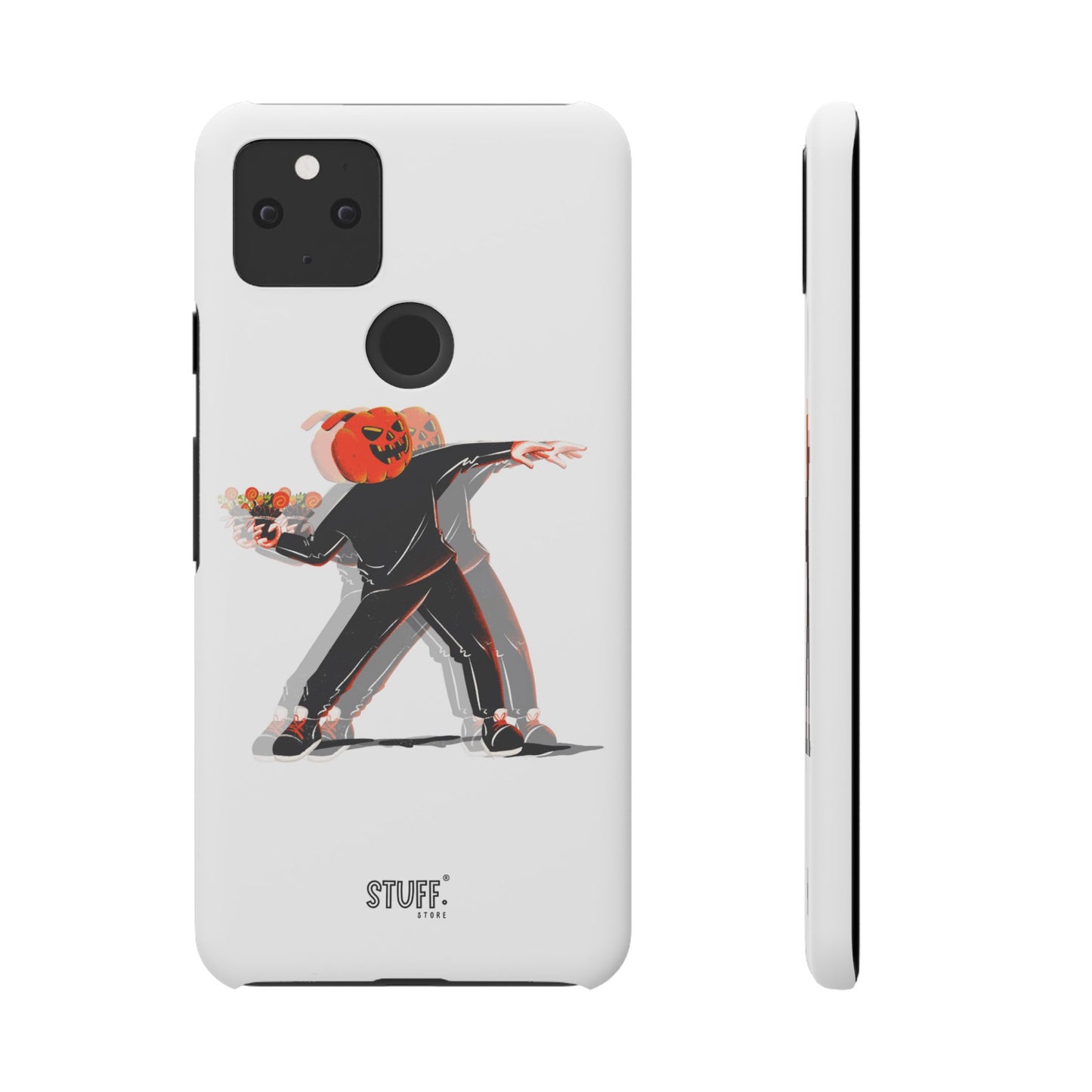Pumpksy | Coque snap légère et résistante inspiration Banksy – Blanc