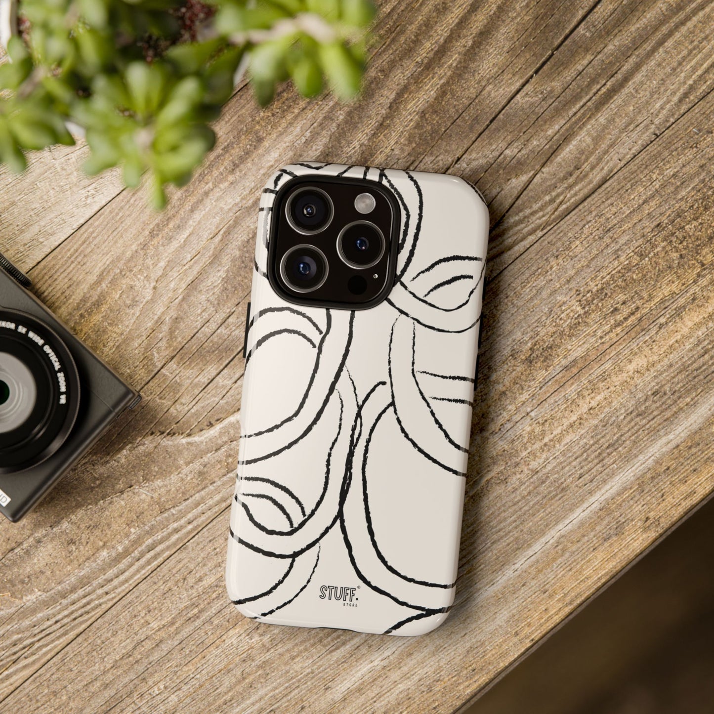 Doodly Case | Coque résistante double protection avec Design Gribouillis Minimaliste