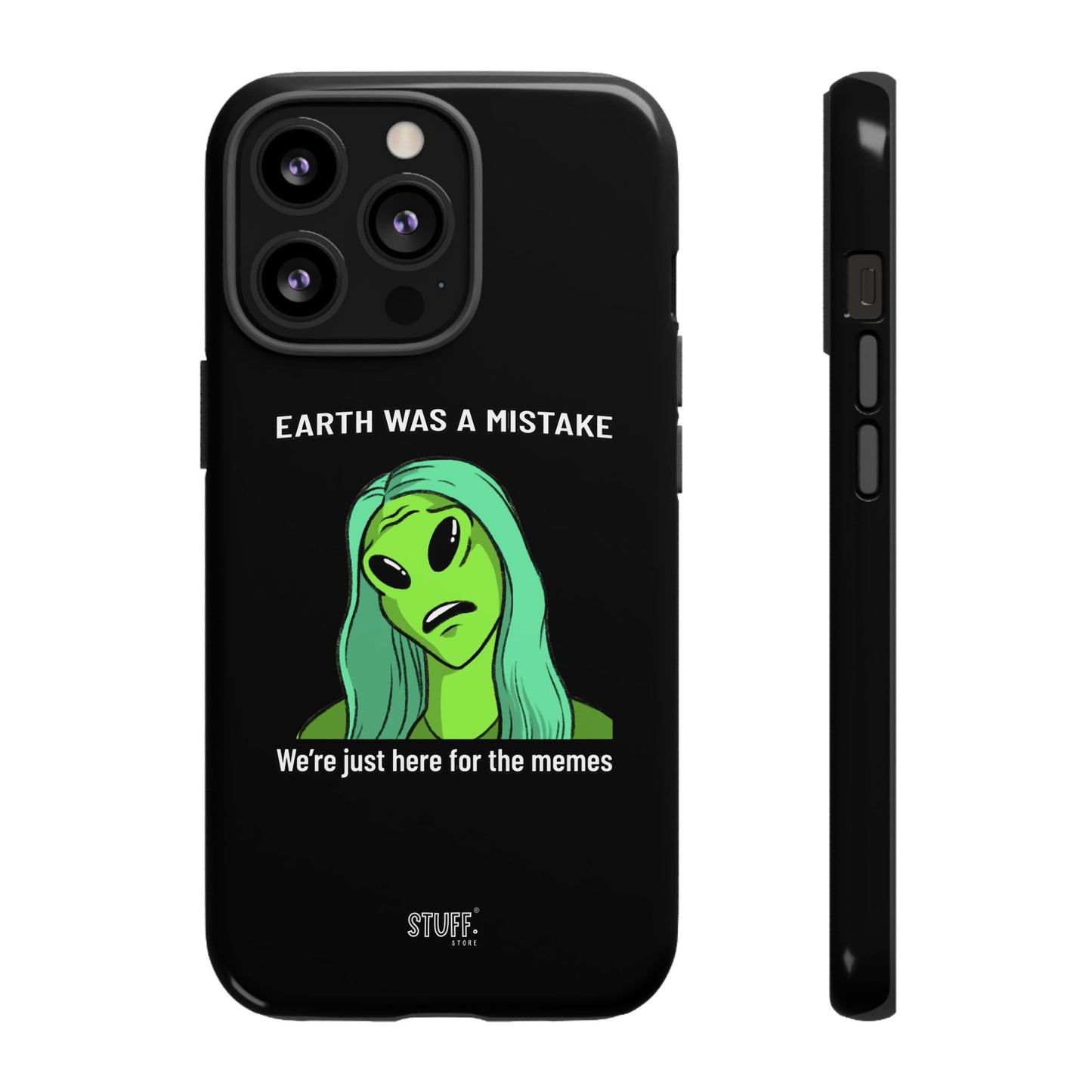 Meme Liking Alien Case | Coque résistante double protection pour les amateurs de Pop Culture