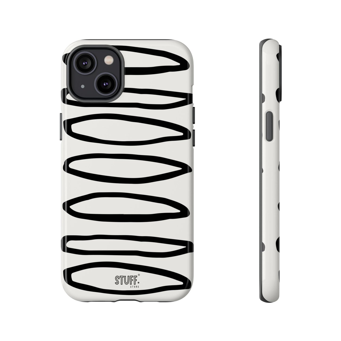 Loopy Case | Coque résistante double protection - Motif cercles abstraits