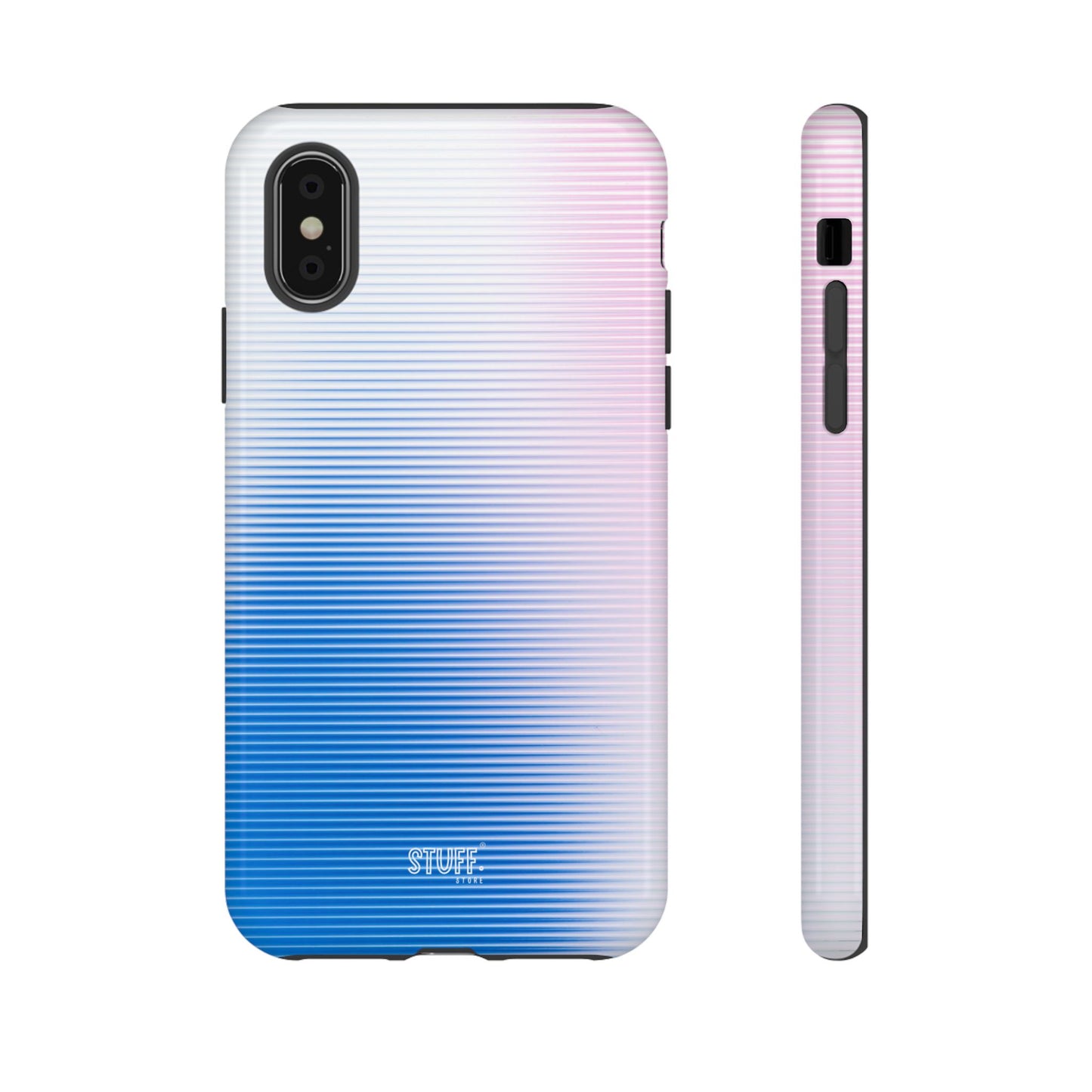 Gradient Case | Coque résistante double protection anti-choc - Dégradé Bleu & Rose