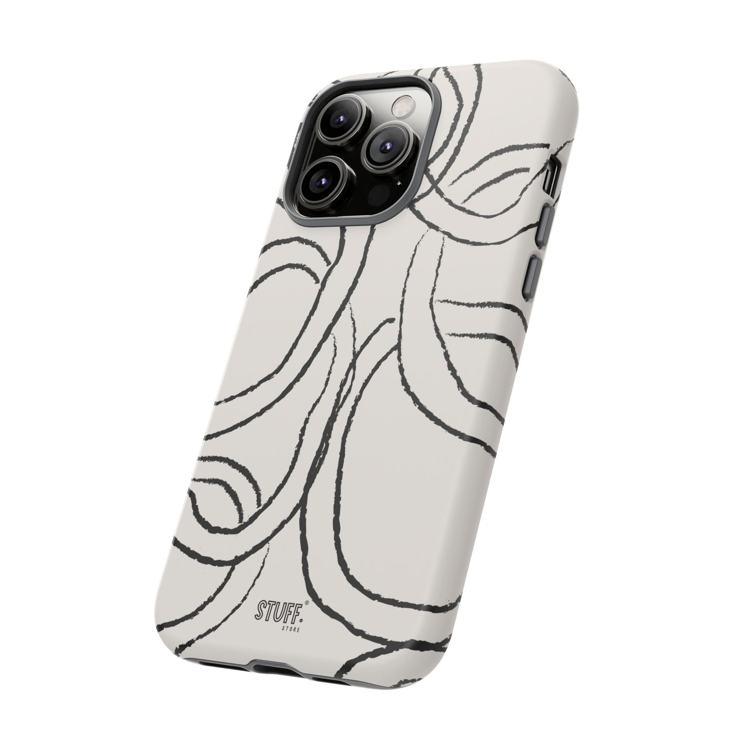 Doodly Case | Coque résistante double protection avec Design Gribouillis Minimaliste