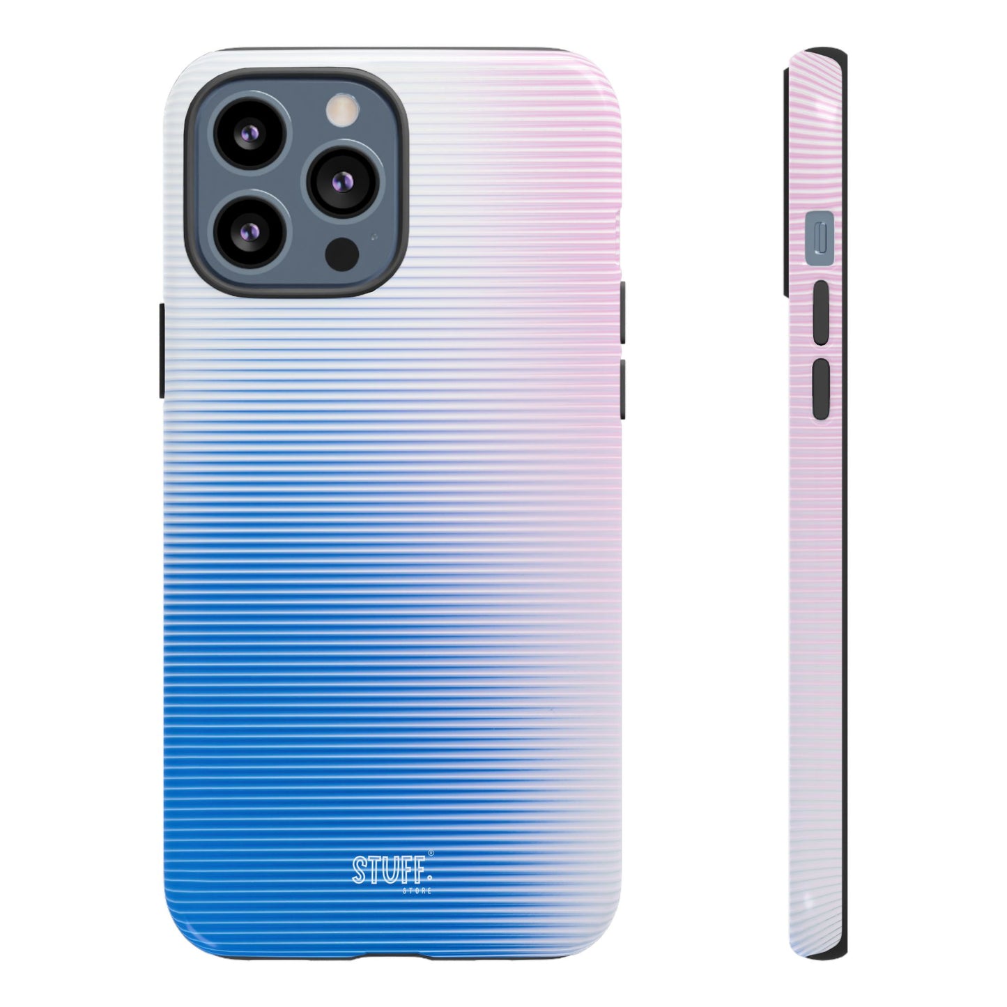 Gradient Case | Coque résistante double protection anti-choc - Dégradé Bleu & Rose