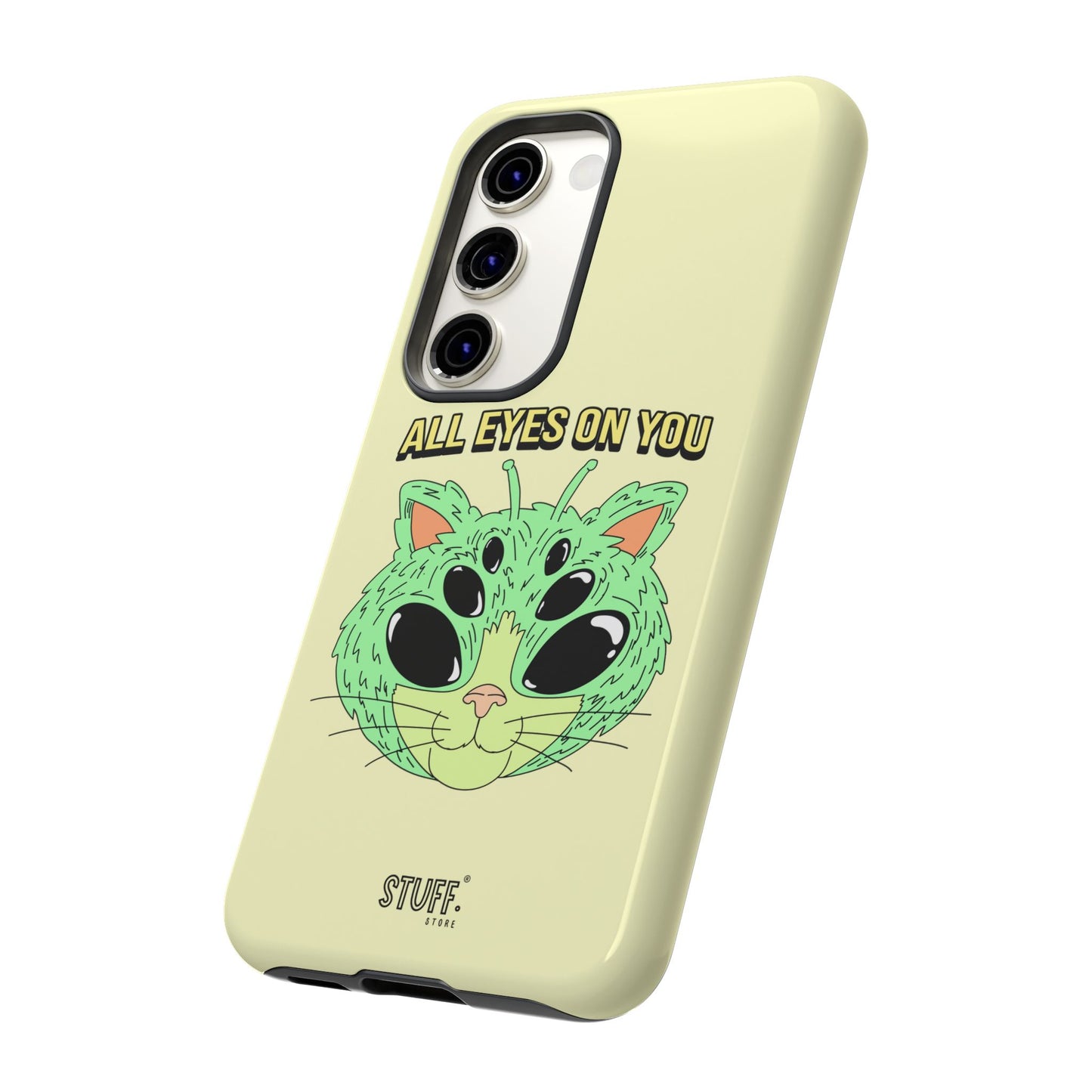 All Eyes on You Case | Coque résistante double protection avec Design Alien drôle