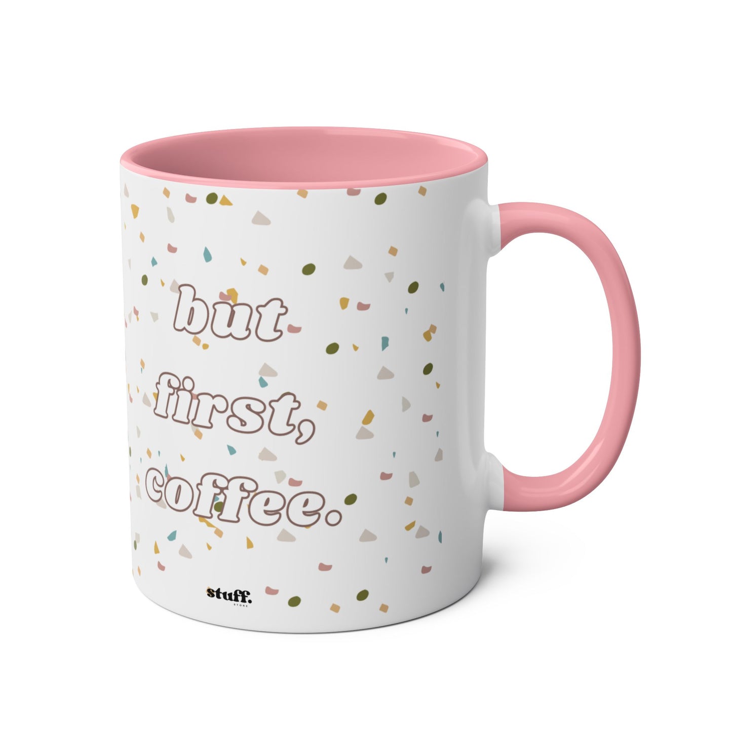 but first, coffee two-tone coffee mug
