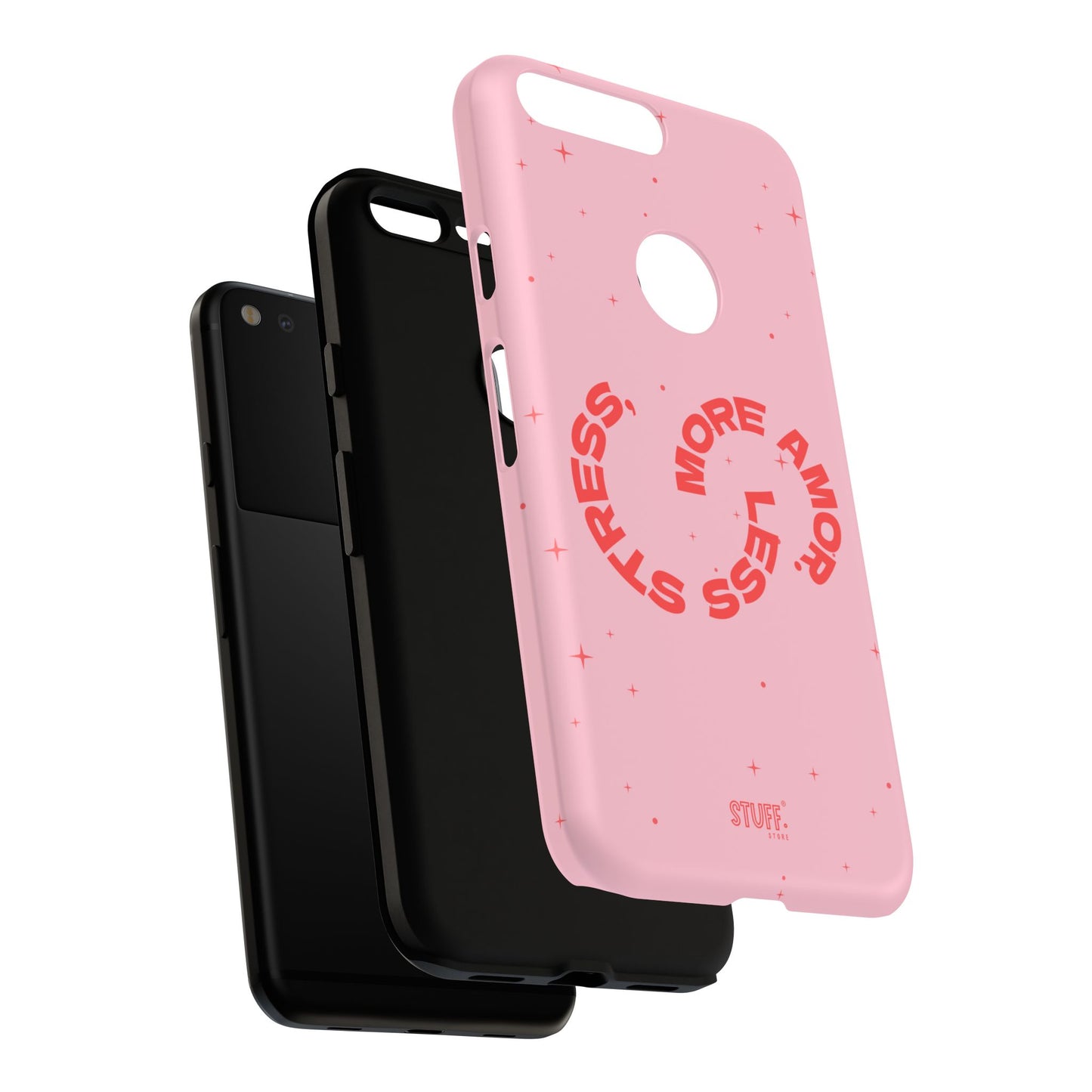 More Amor Case | Coque résistante double protection avec phrase Bienveillante