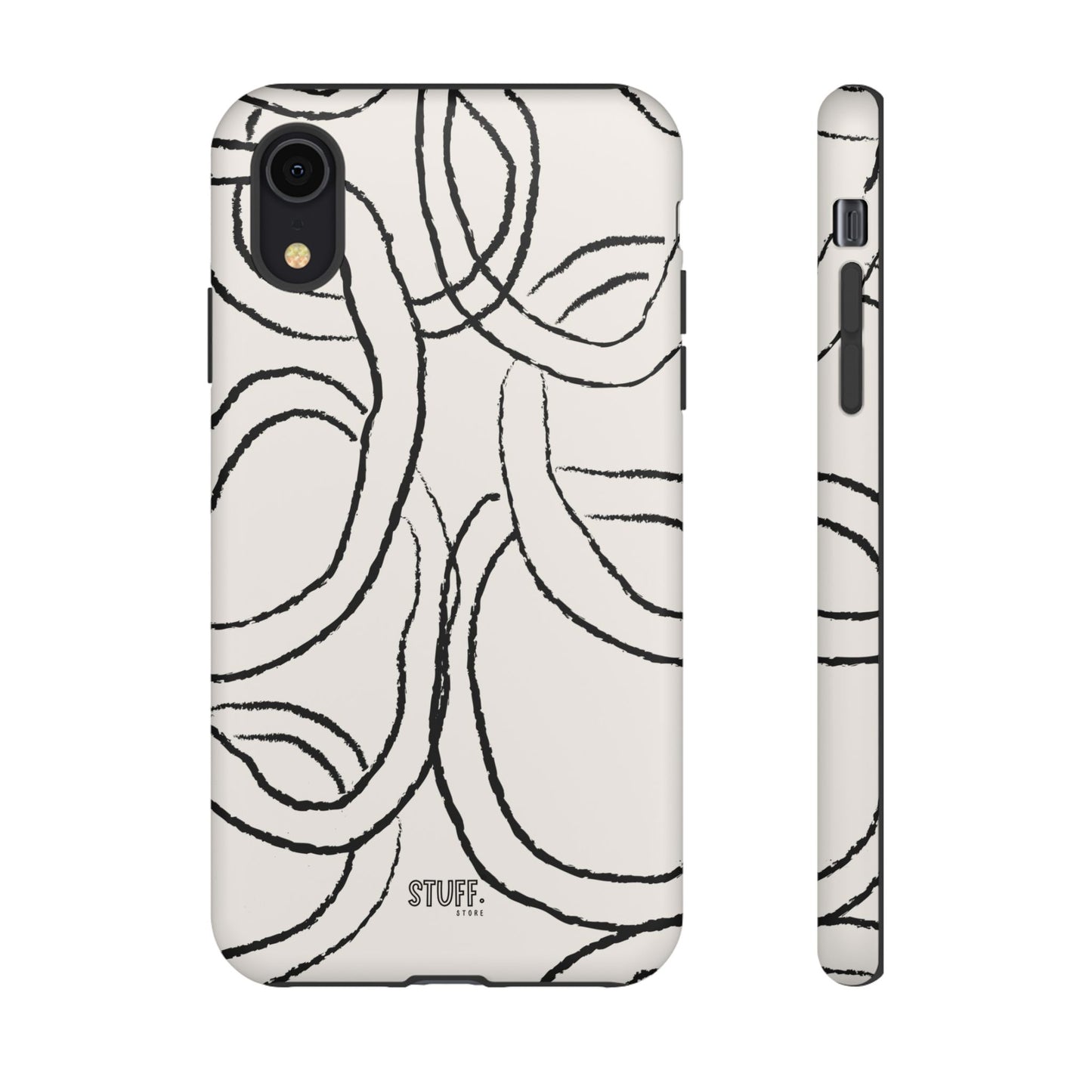 Doodly Case | Coque résistante double protection avec Design Gribouillis Minimaliste