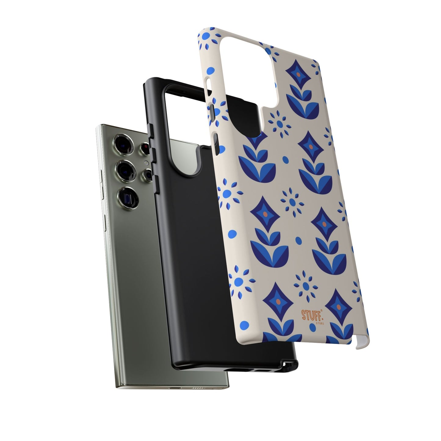 Floral Case | Coque résistante double protection avec Design Fleuri