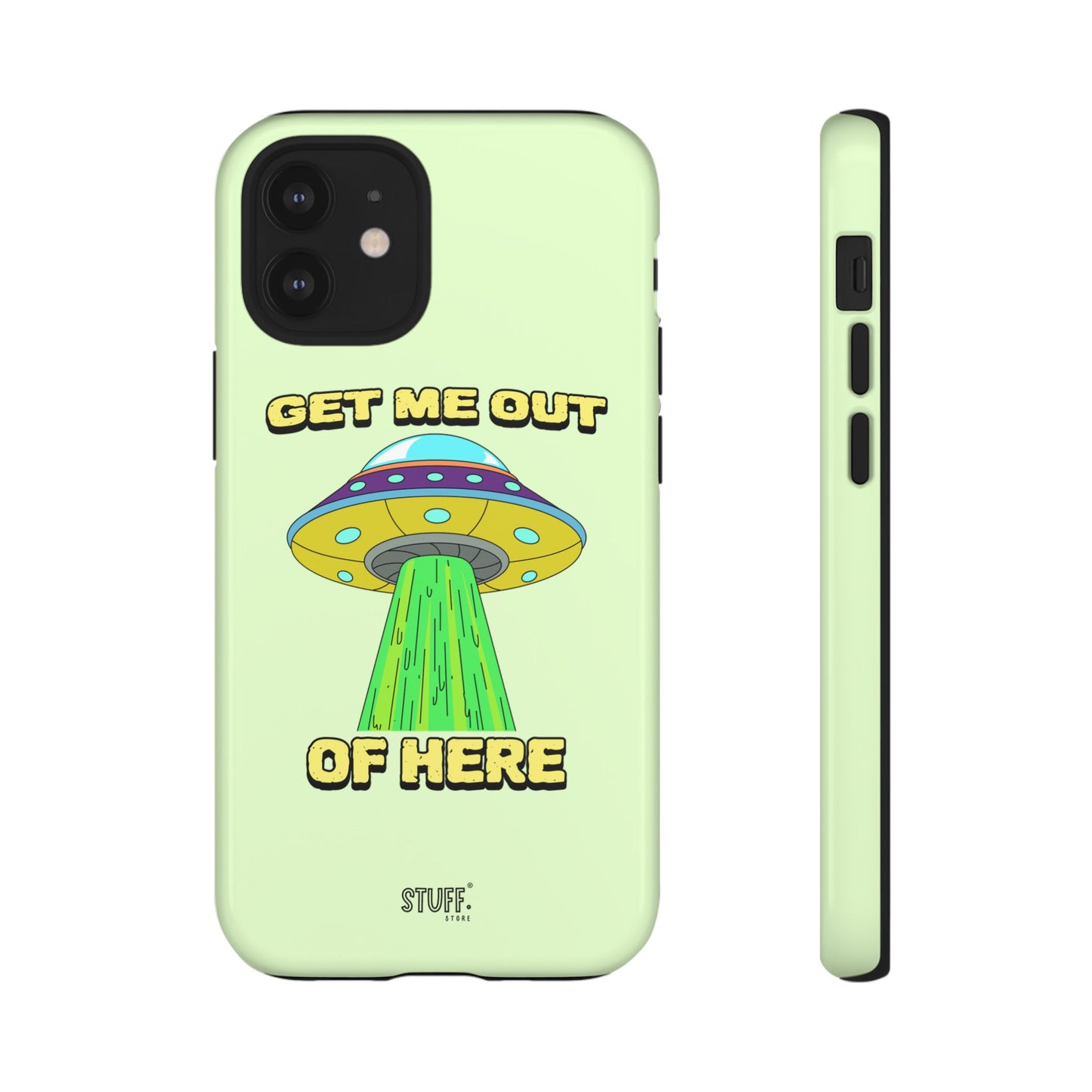 Get Me Out of Here | Coque résistante anti-choc — Vert Menthe