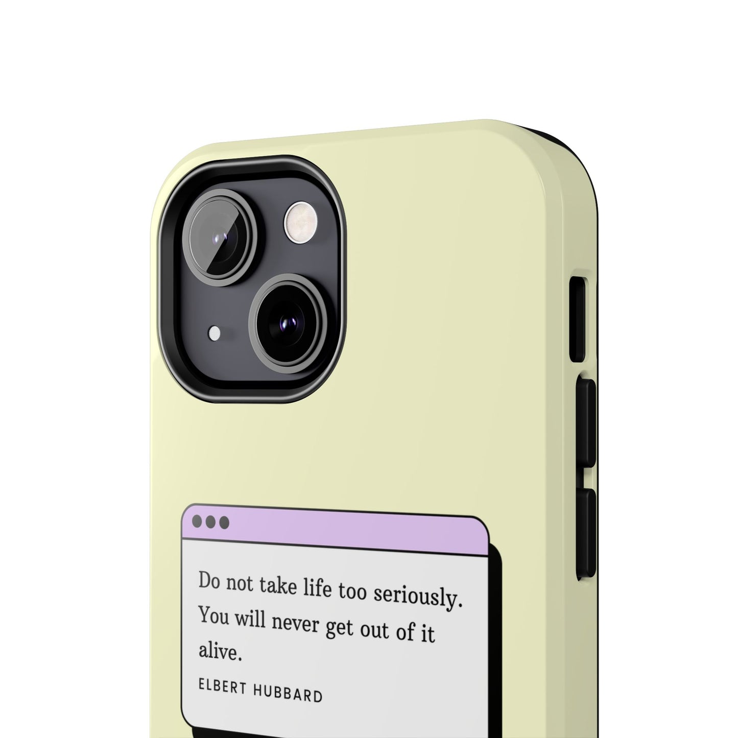 Window Case | Coque résistante à double protection avec citation – Design minimal & message puissant