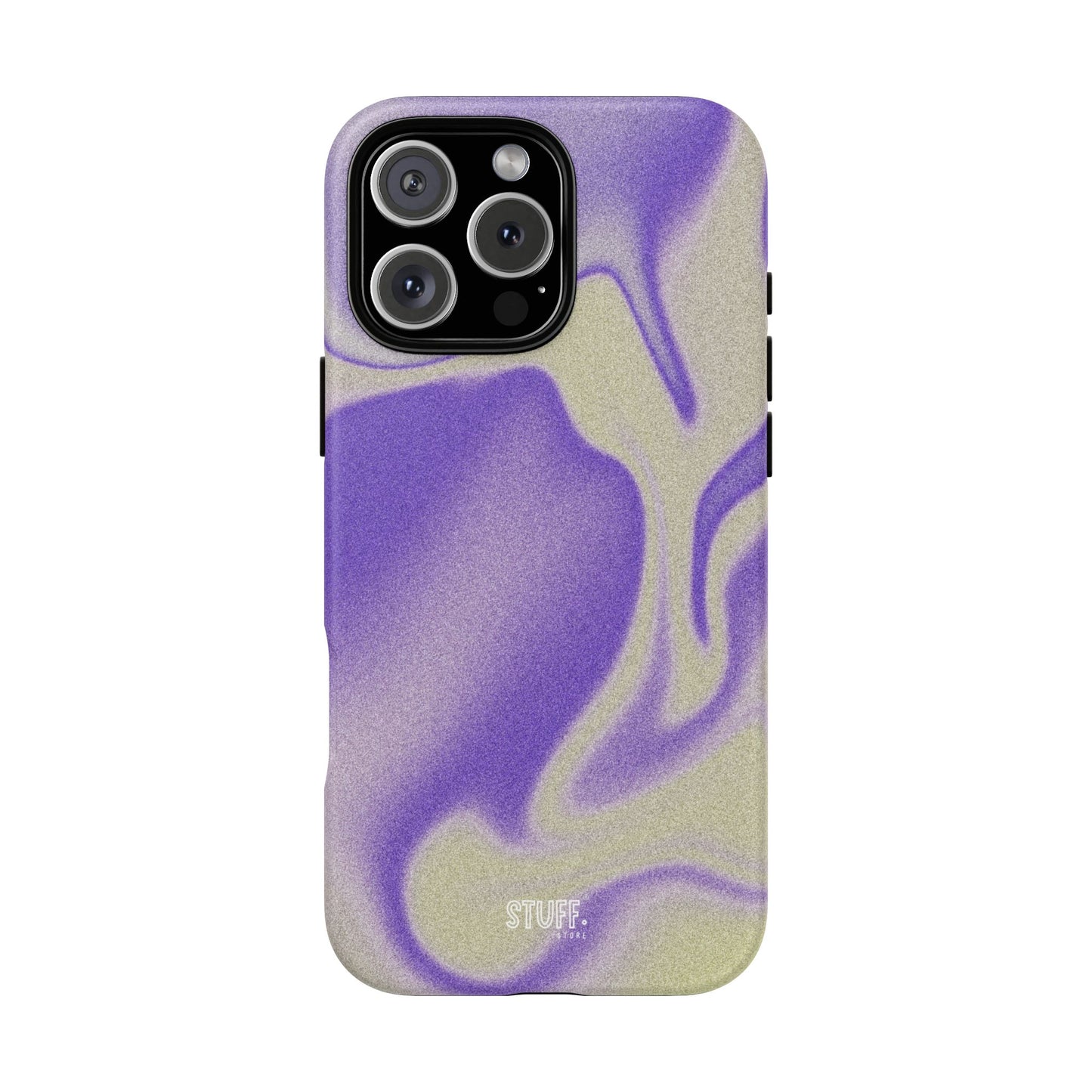 Swirly Case | Coque résistante double protection - Motif vague pourpre