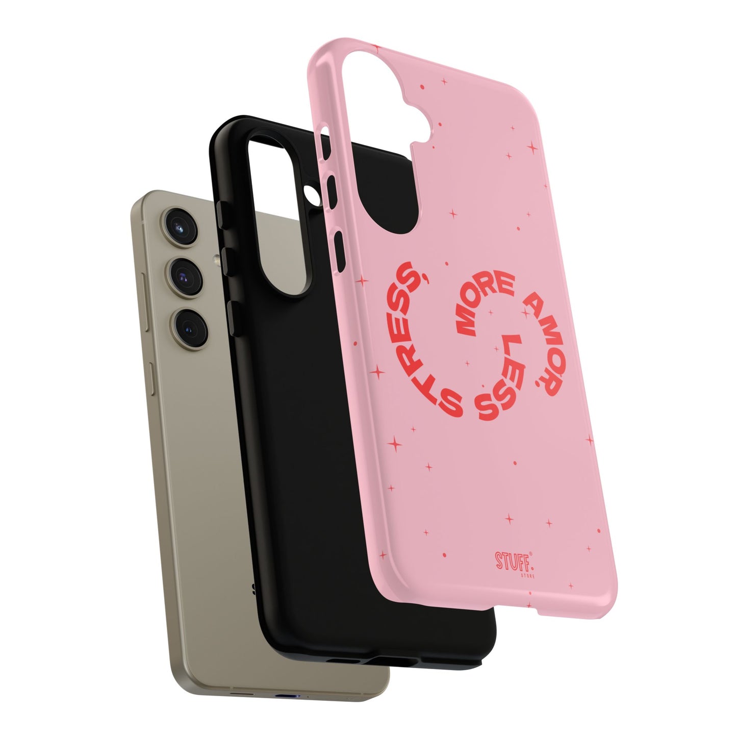 More Amor Case | Coque résistante double protection avec phrase Bienveillante