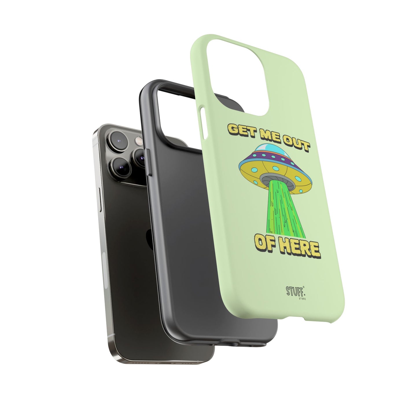Get Me Out of Here | Coque résistante anti-choc — Vert Menthe