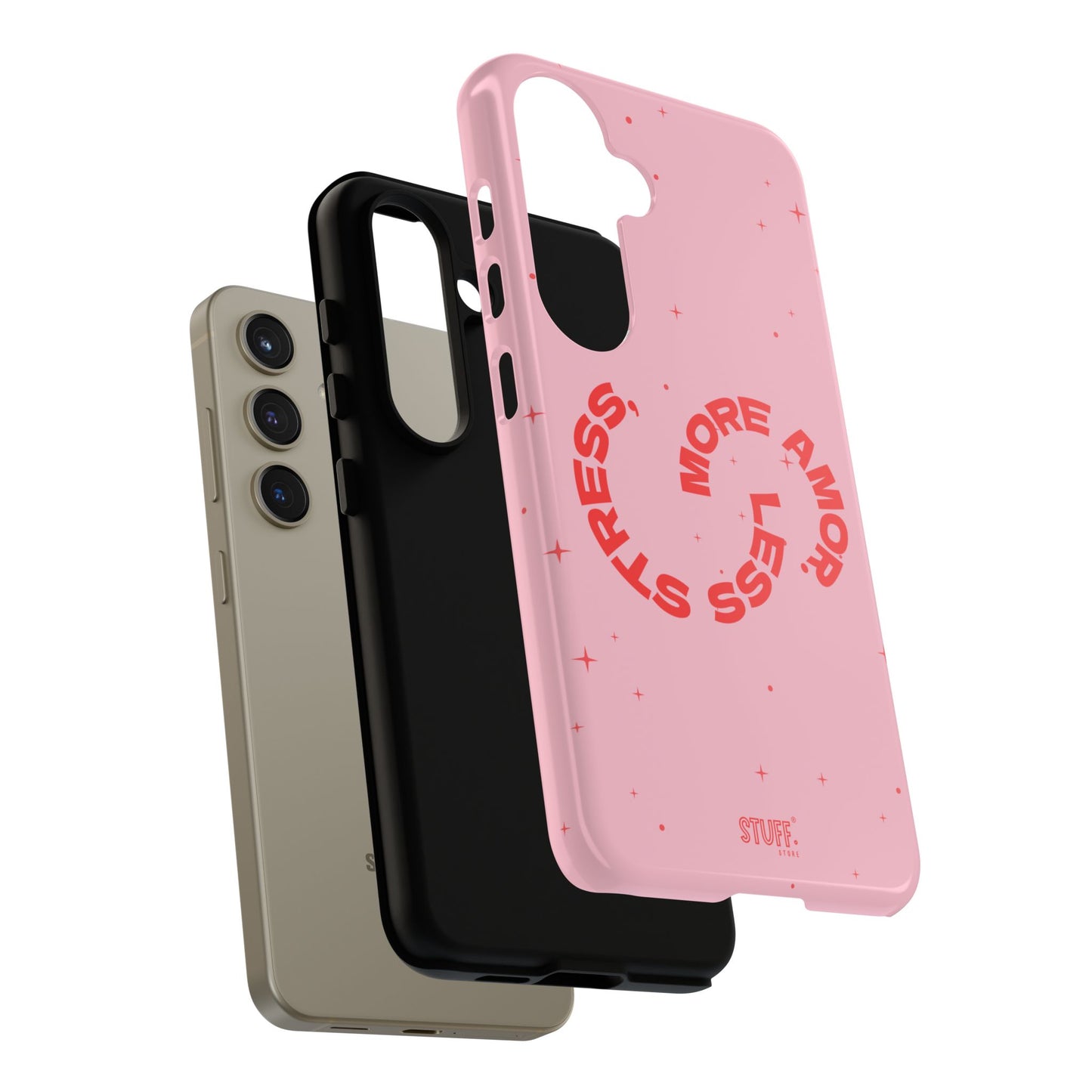 More Amor Case | Coque résistante double protection avec phrase Bienveillante