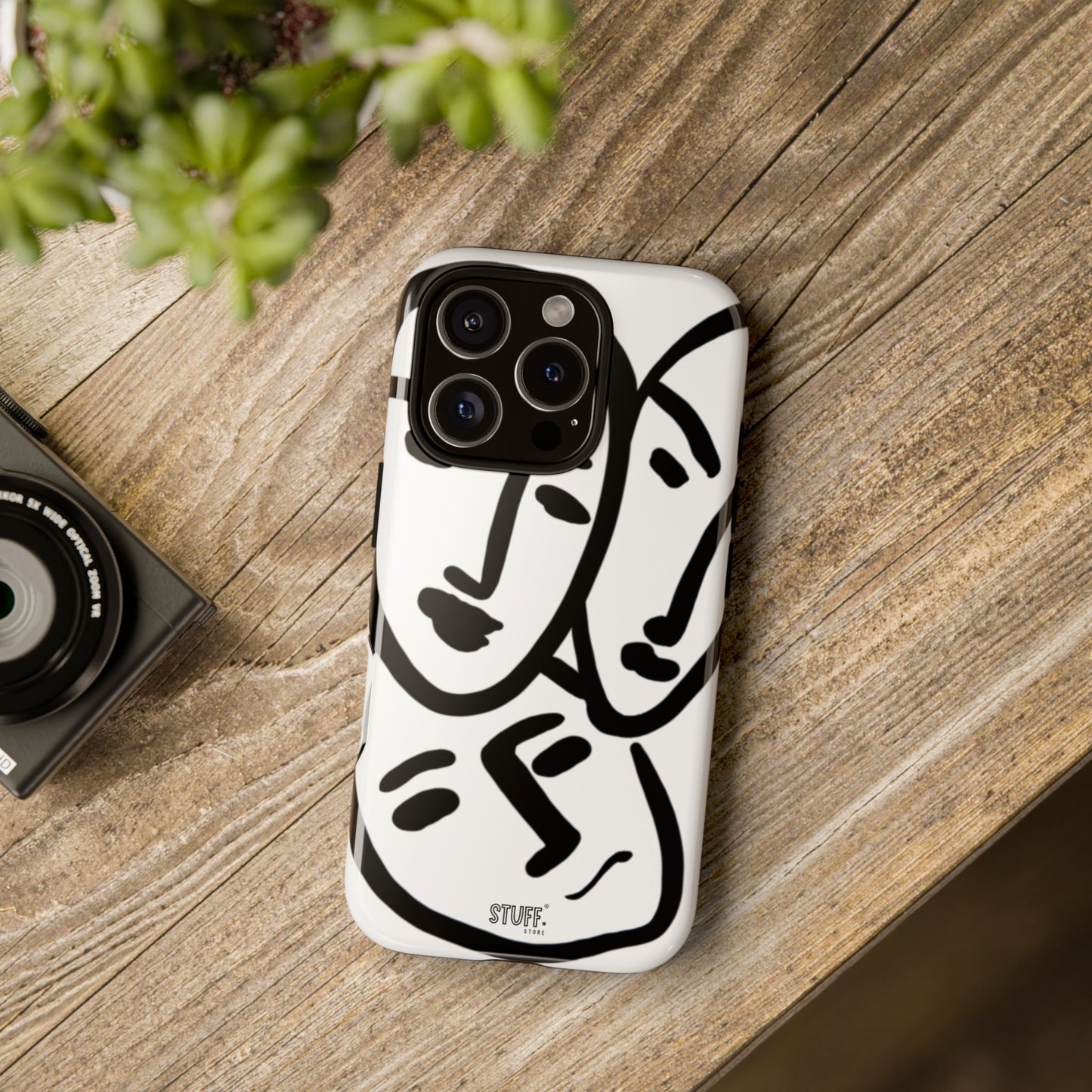 Les Trois Visages | Coque résistante double protection — inspiration Matisse