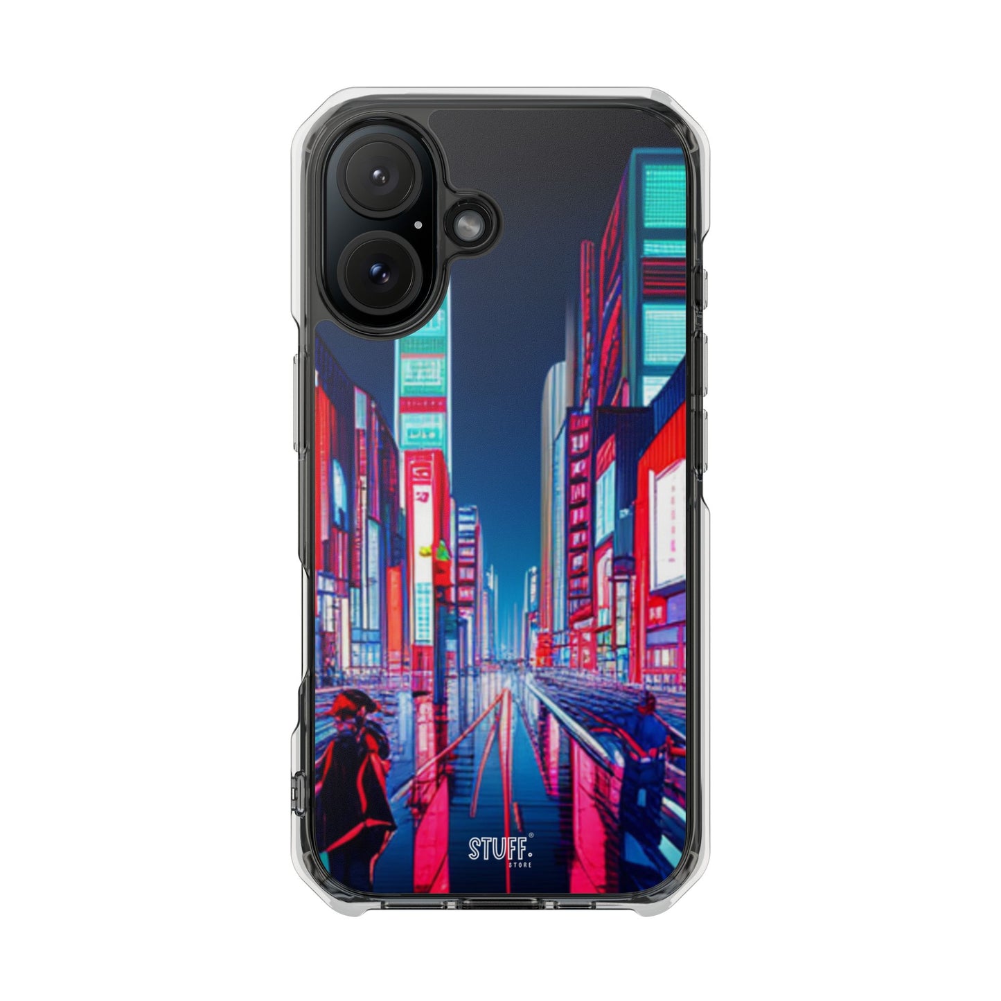 Cyber City Case | Coque transparente magnétique antichoc compatible MagSafe®