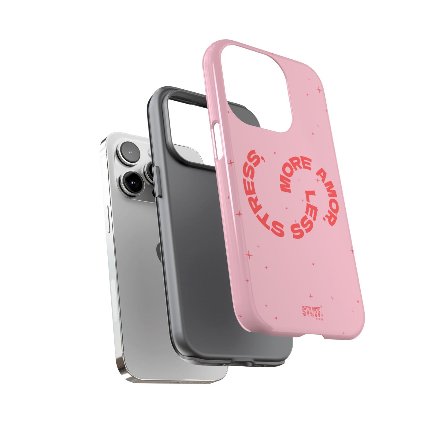 More Amor Case | Coque résistante double protection avec phrase Bienveillante