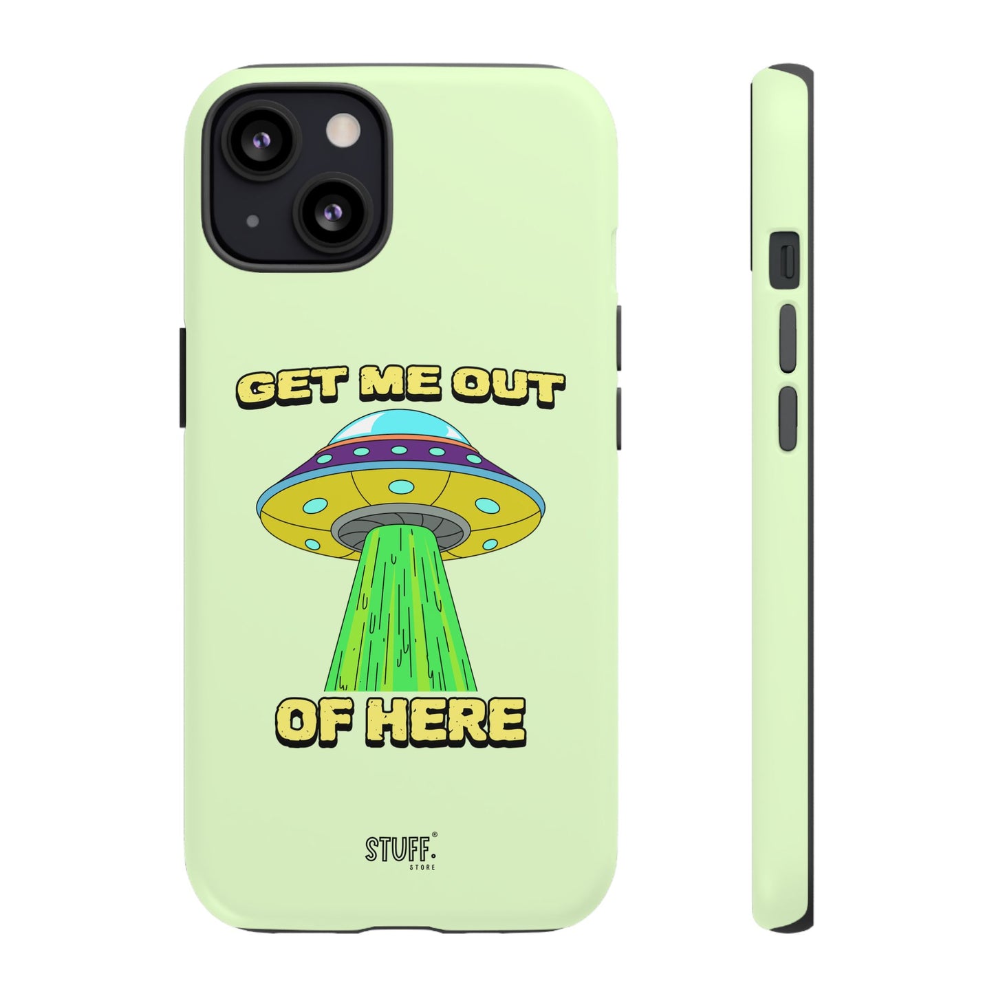 Get Me Out of Here | Coque résistante anti-choc — Vert Menthe