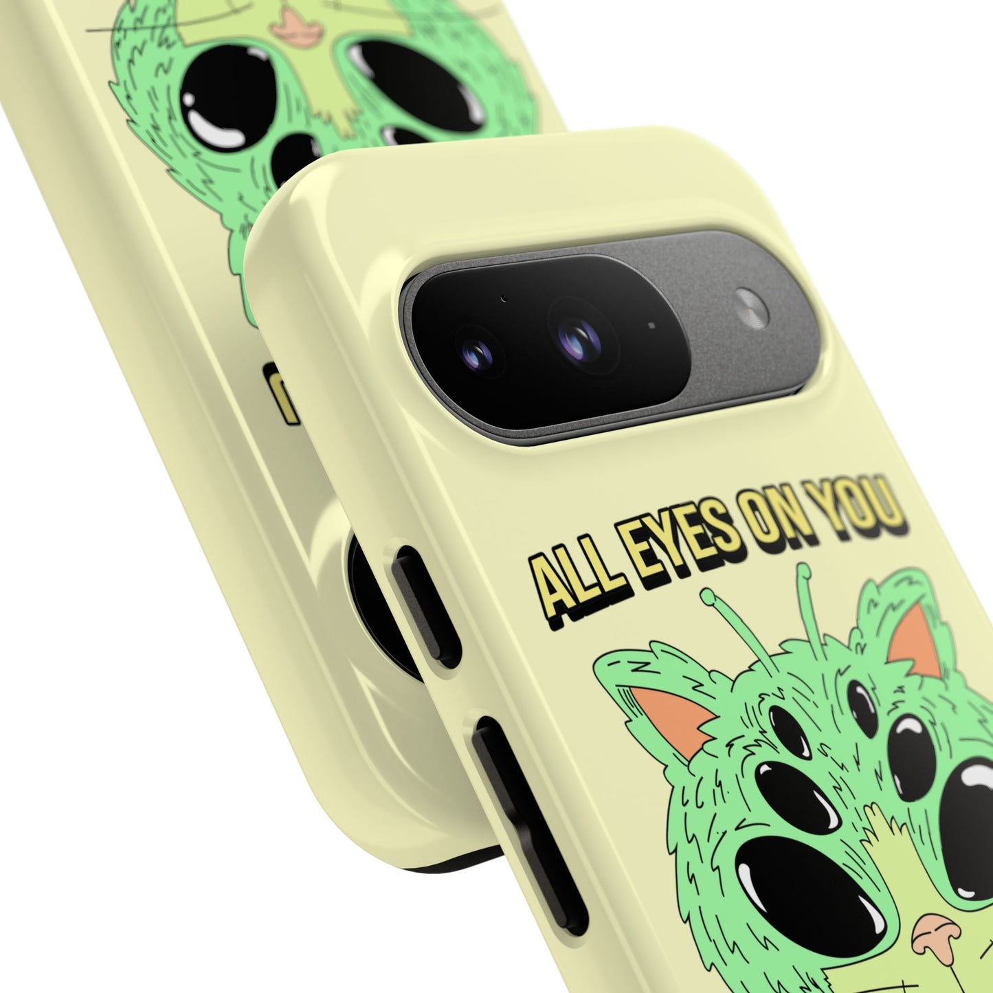 All Eyes on You Case | Coque résistante double protection avec Design Alien drôle