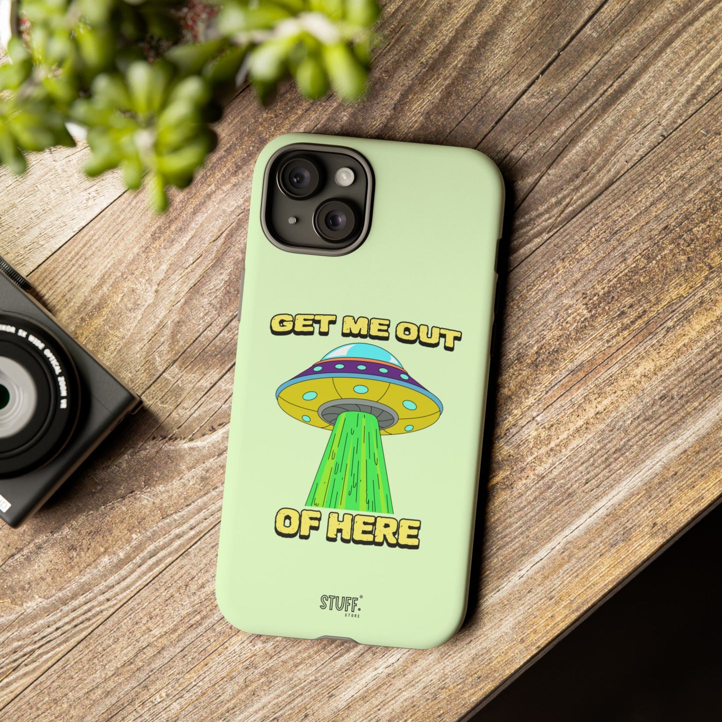 Get Me Out of Here | Coque résistante anti-choc — Vert Menthe