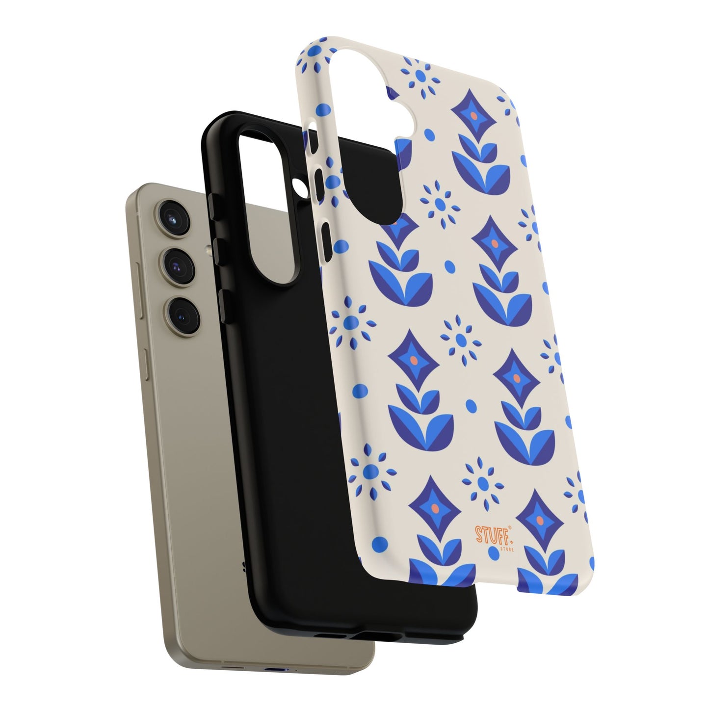 Floral Case | Coque résistante double protection avec Design Fleuri