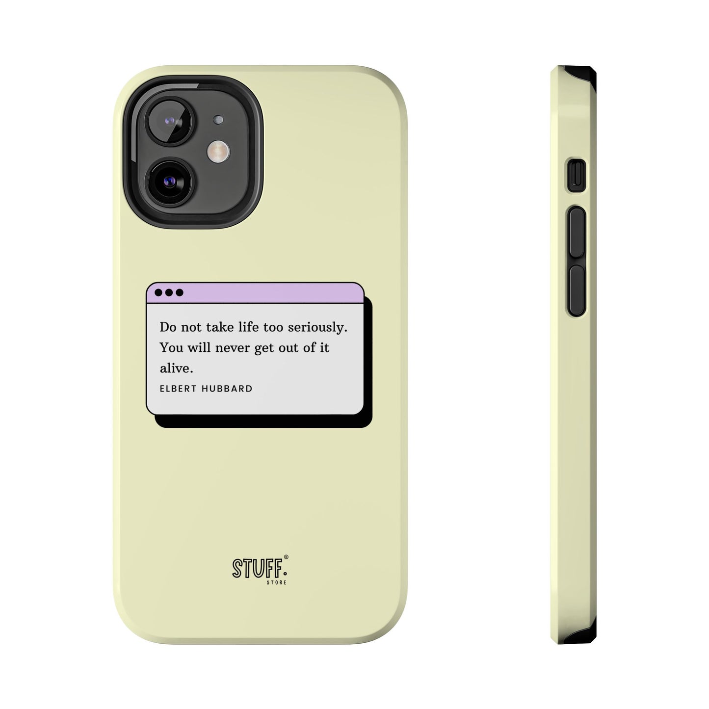Window Case | Coque résistante à double protection avec citation – Design minimal & message puissant