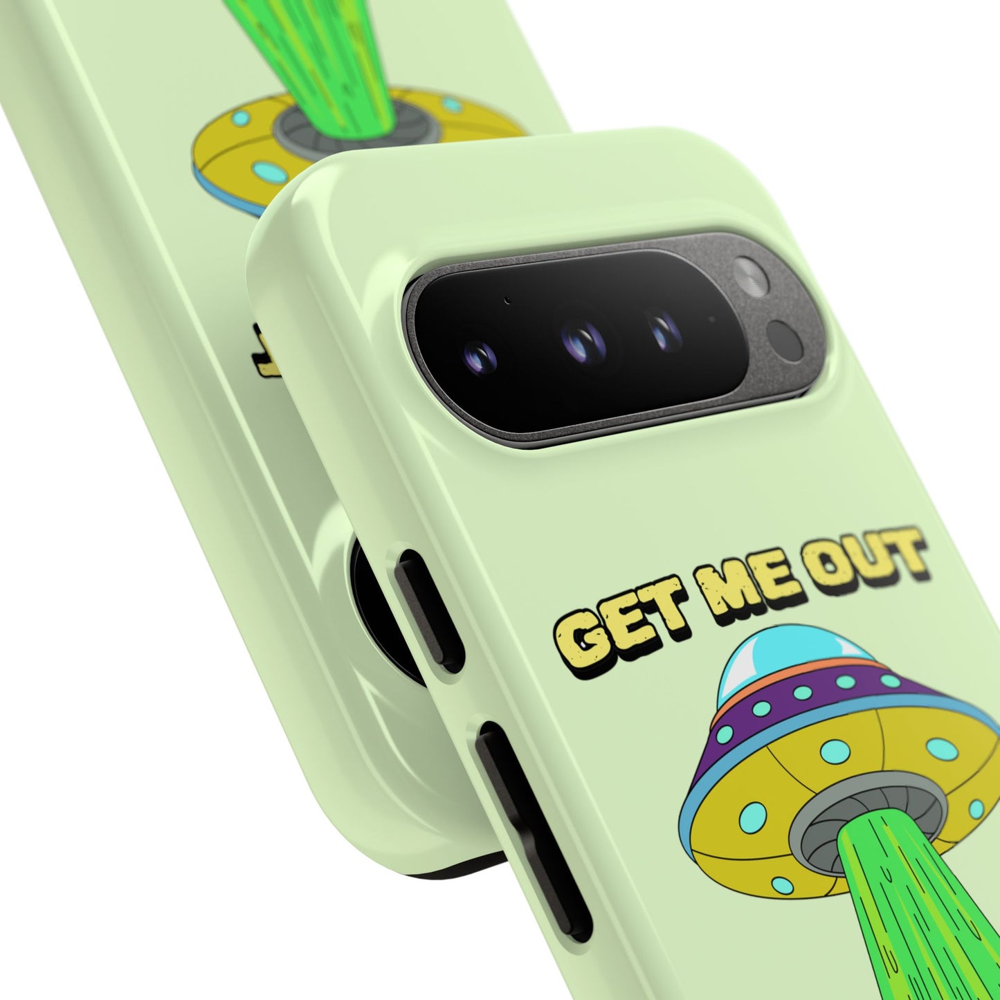Get Me Out of Here | Coque résistante anti-choc — Vert Menthe