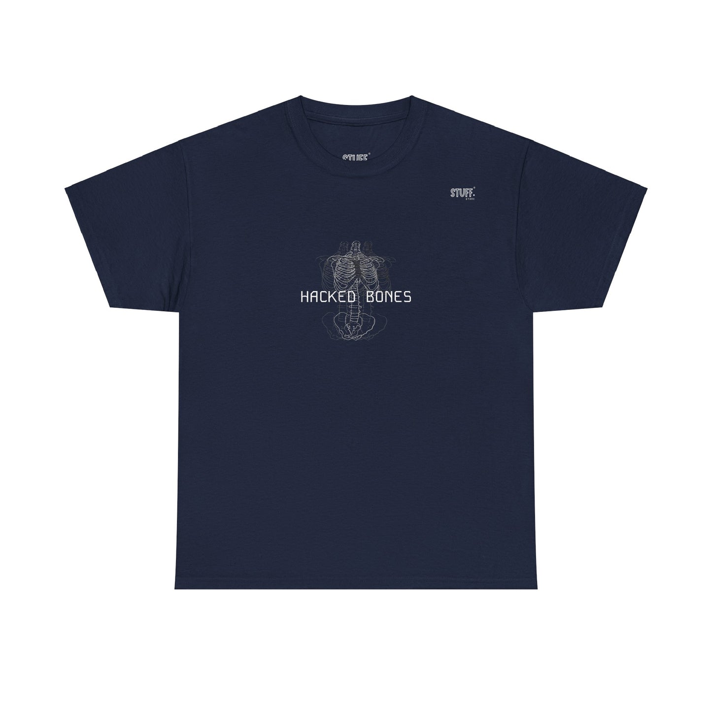 hacked bones heavy cotton tee