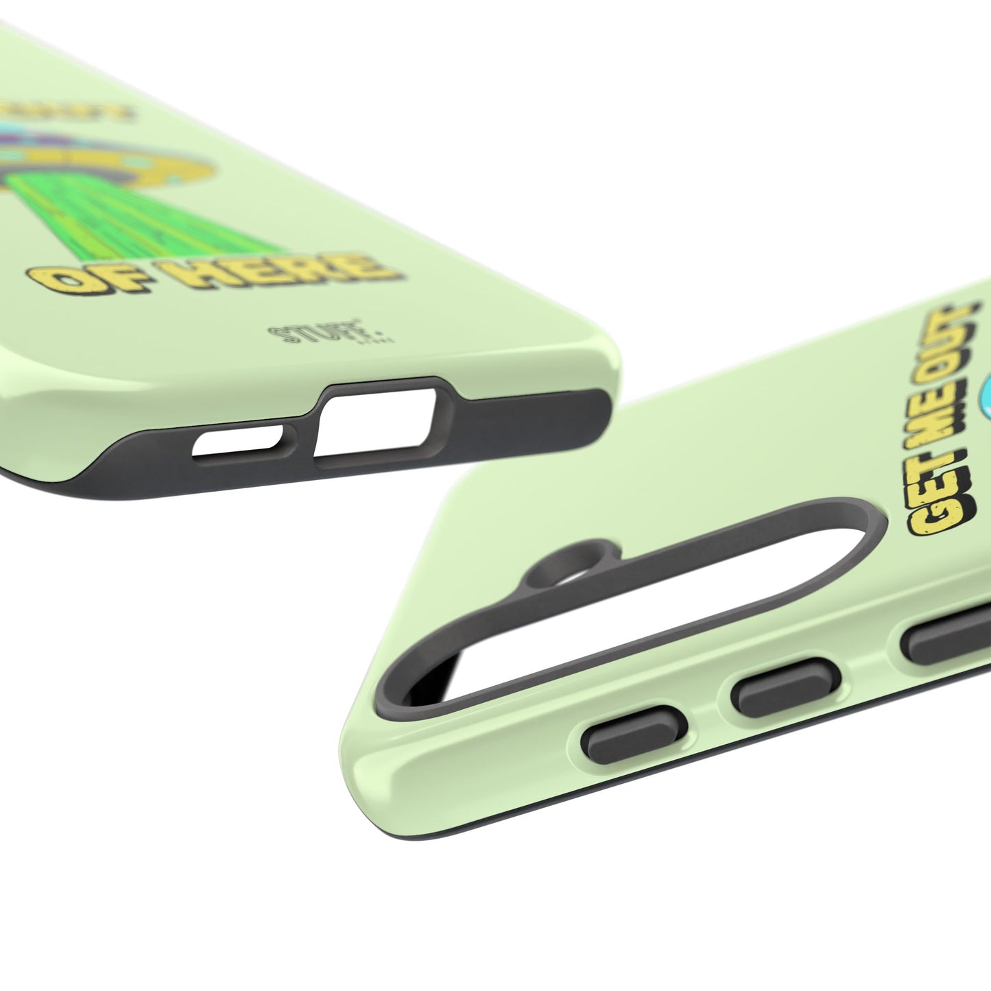 Get Me Out of Here | Coque résistante anti-choc — Vert Menthe