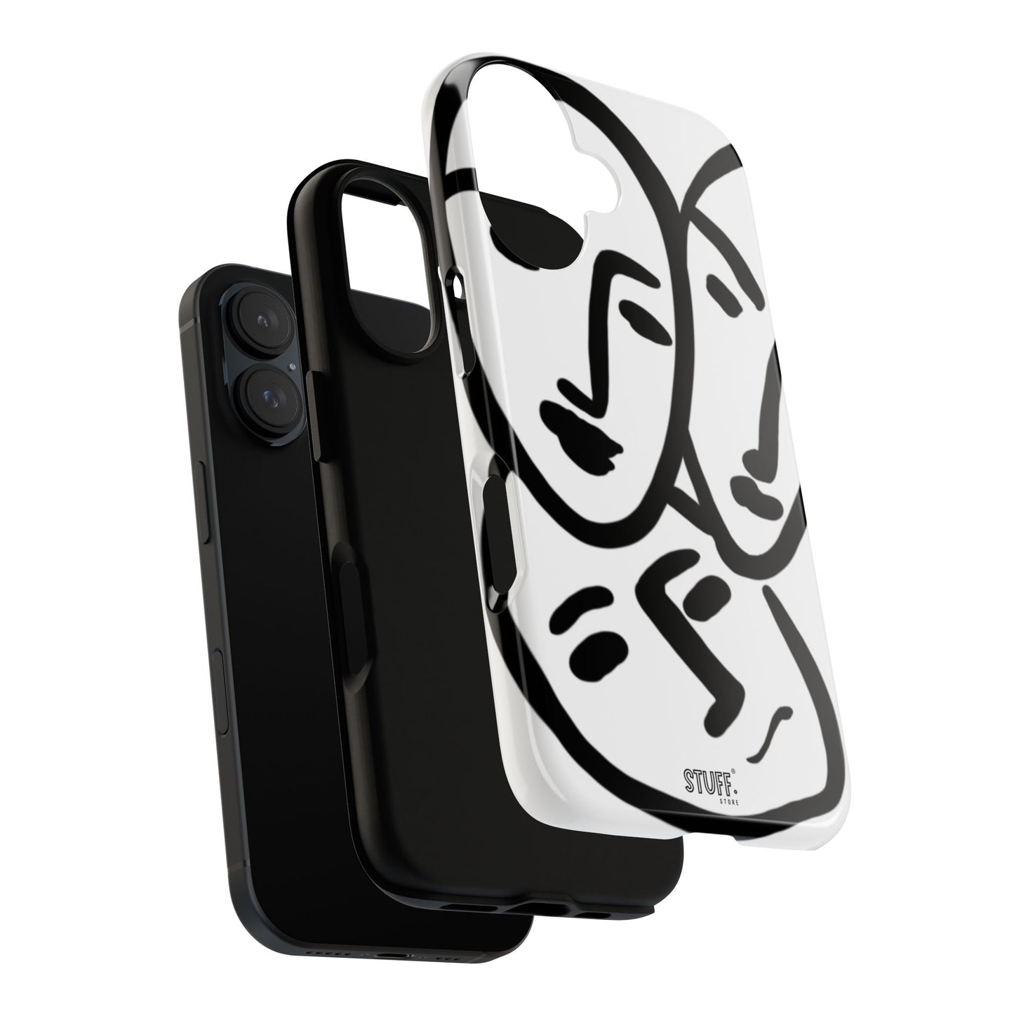 Les Trois Visages | Coque résistante double protection — inspiration Matisse