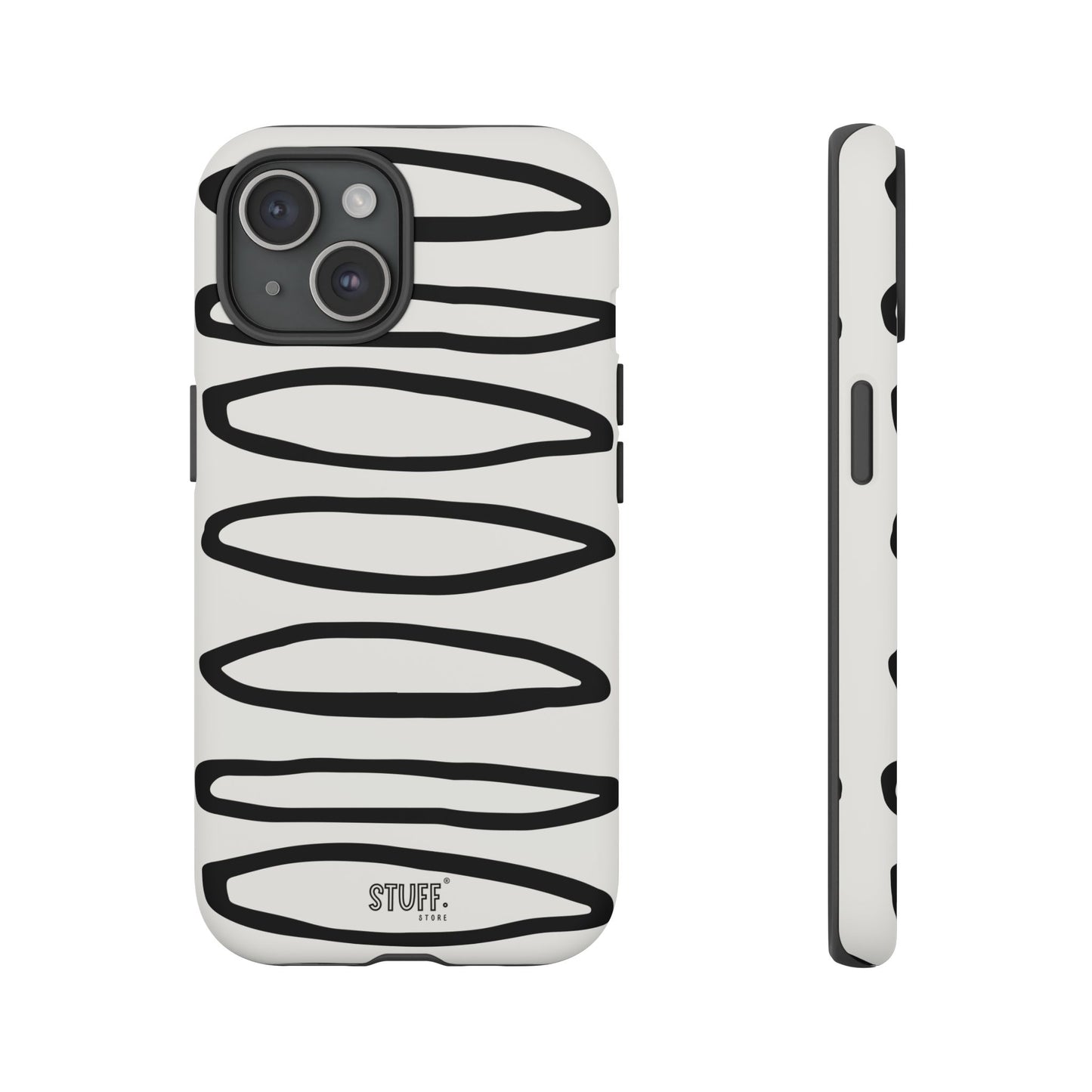 Loopy Case | Coque résistante double protection - Motif cercles abstraits