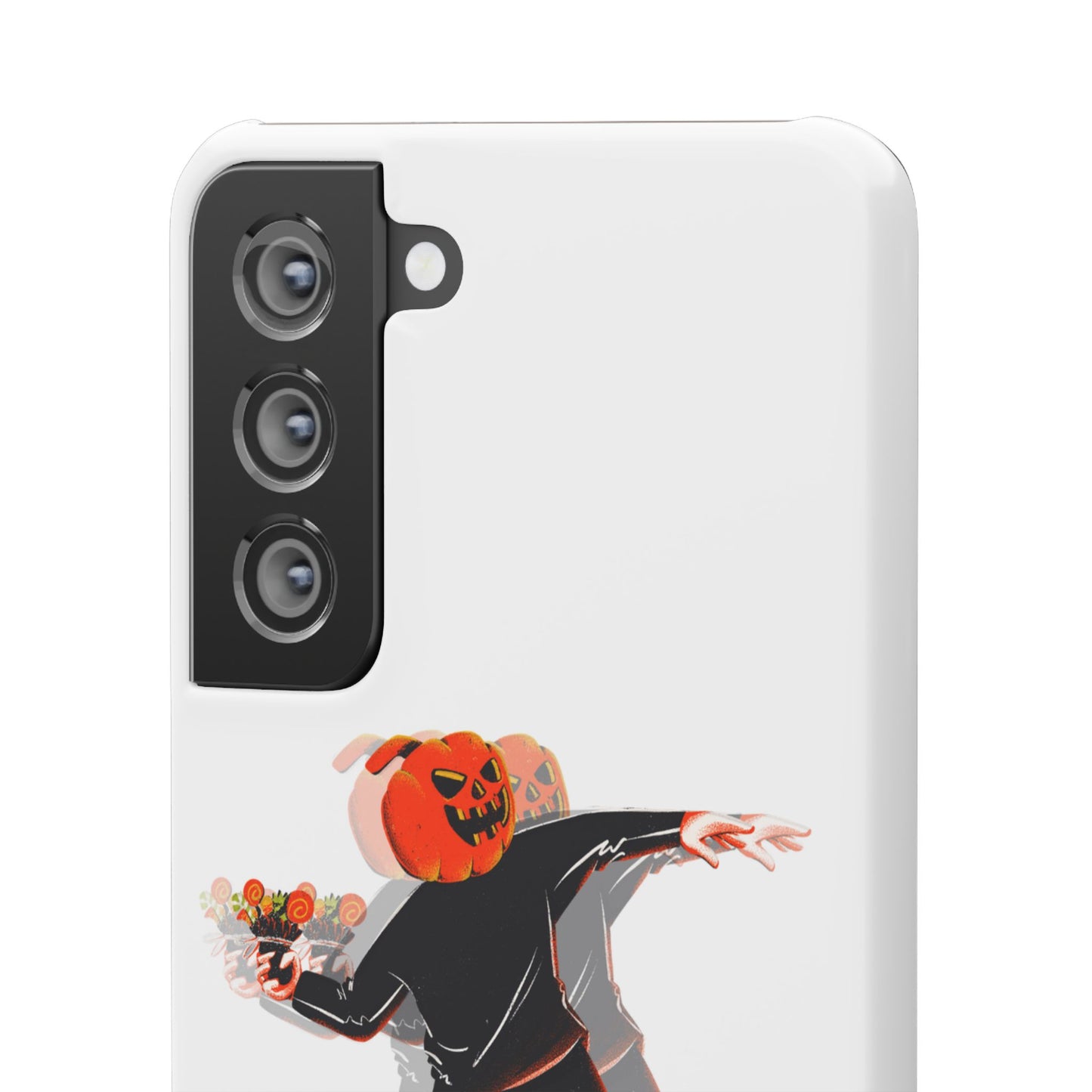 Pumpksy | Coque snap légère et résistante inspiration Banksy – Blanc