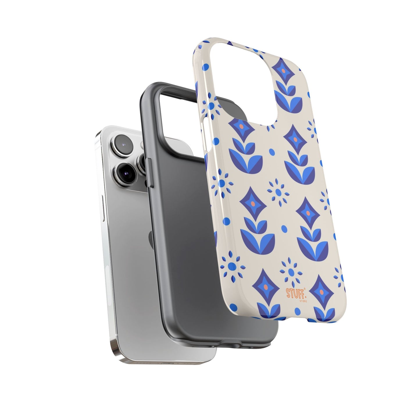 Floral Case | Coque résistante double protection avec Design Fleuri