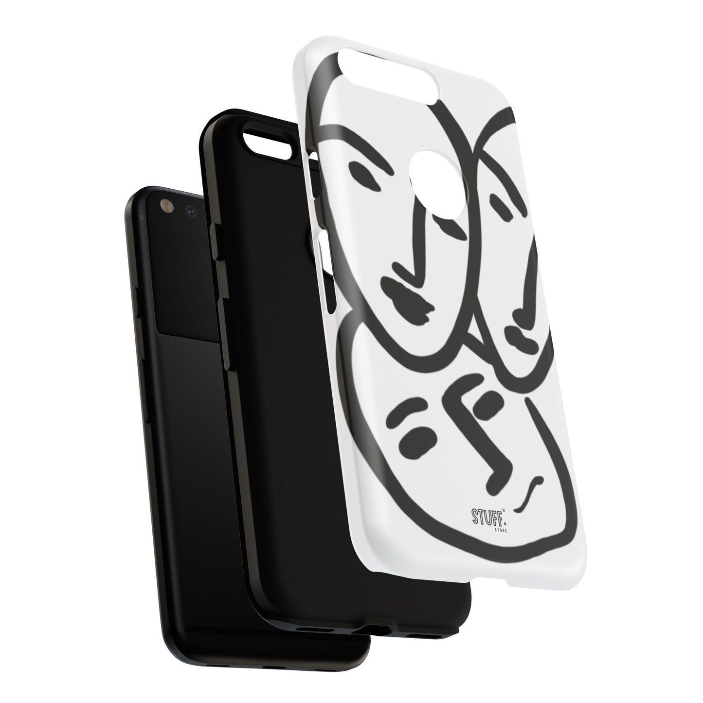 Les Trois Visages | Coque résistante double protection — inspiration Matisse