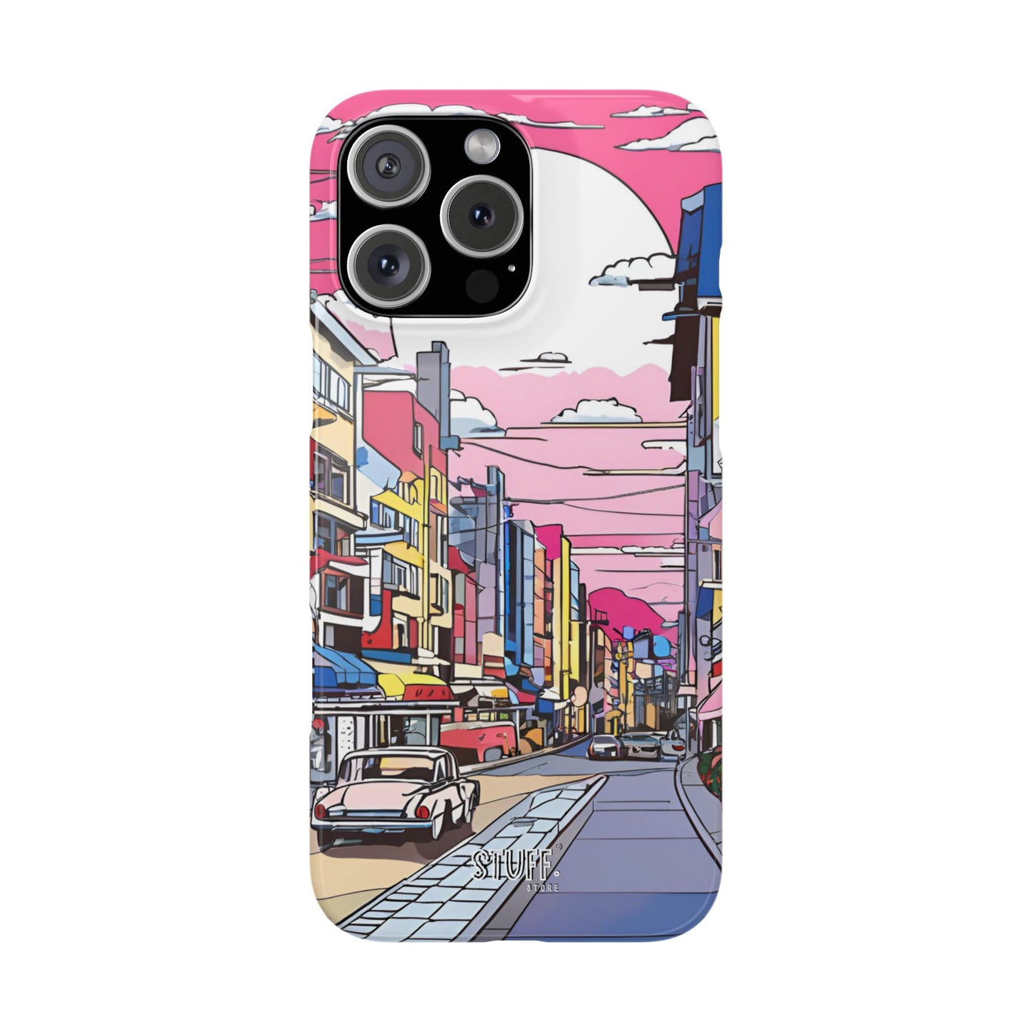 Pop Art Sunset | Coque snap légère et résistante inspiration Lichtenstein
