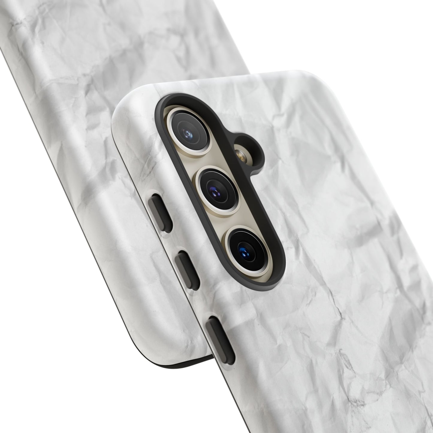 Crinkled Case | Coque résistante double protection anti-choc Effet Papier Froissé Mat