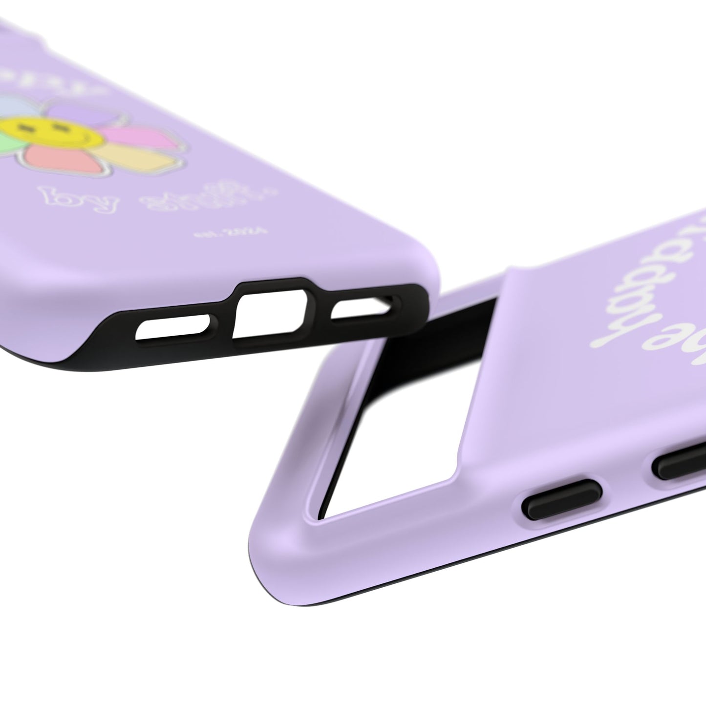 Be Happy Case | Coque résistante double protection avec Design Fleur Colorée