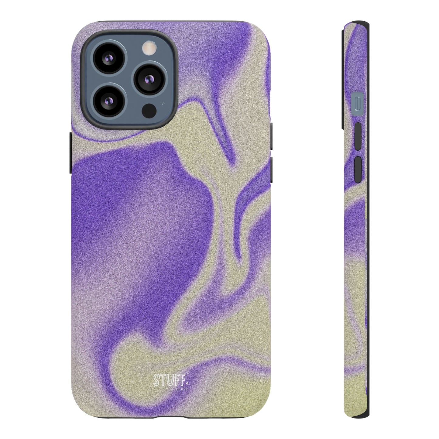 Swirly Case | Coque résistante double protection - Motif vague pourpre