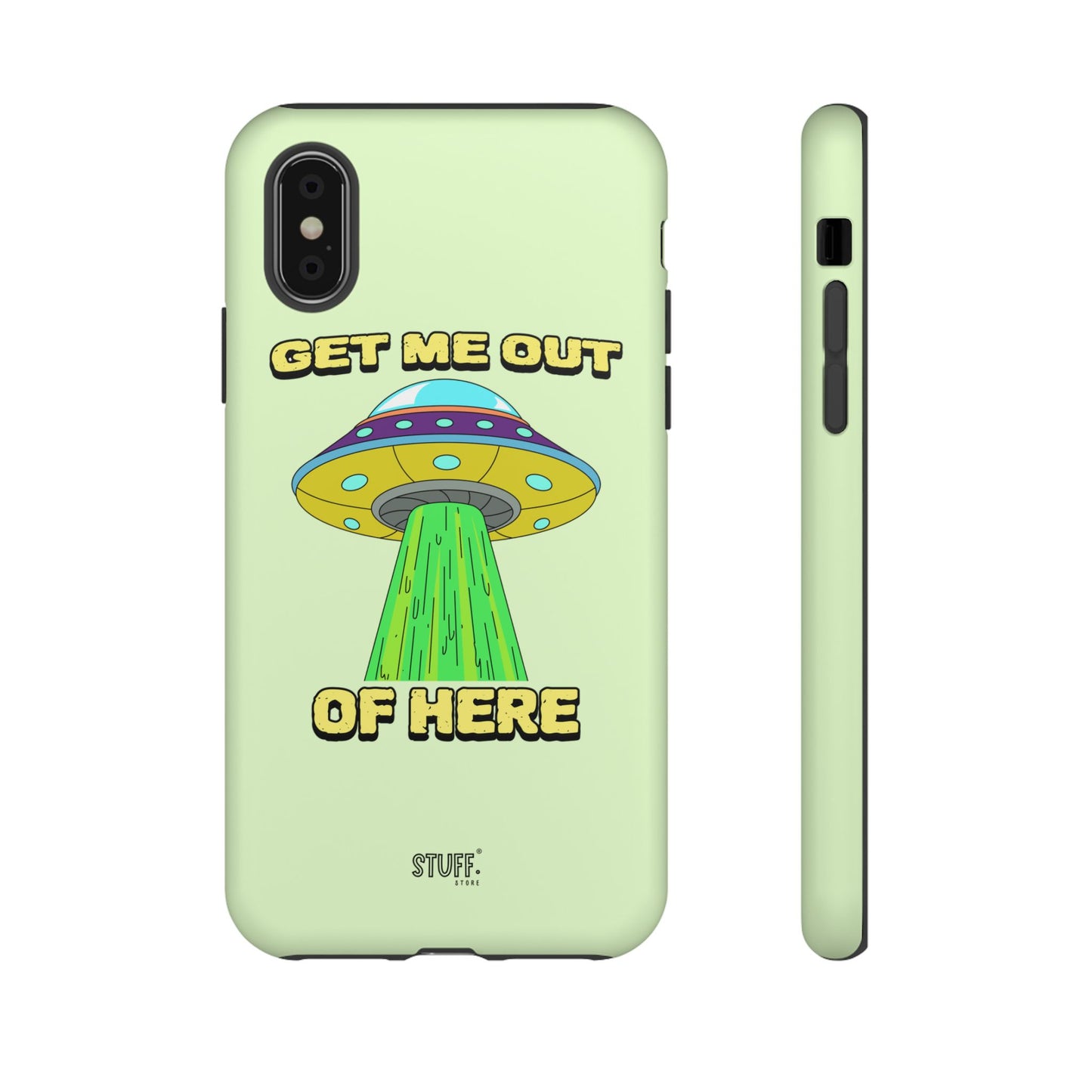 Get Me Out of Here | Coque résistante anti-choc — Vert Menthe
