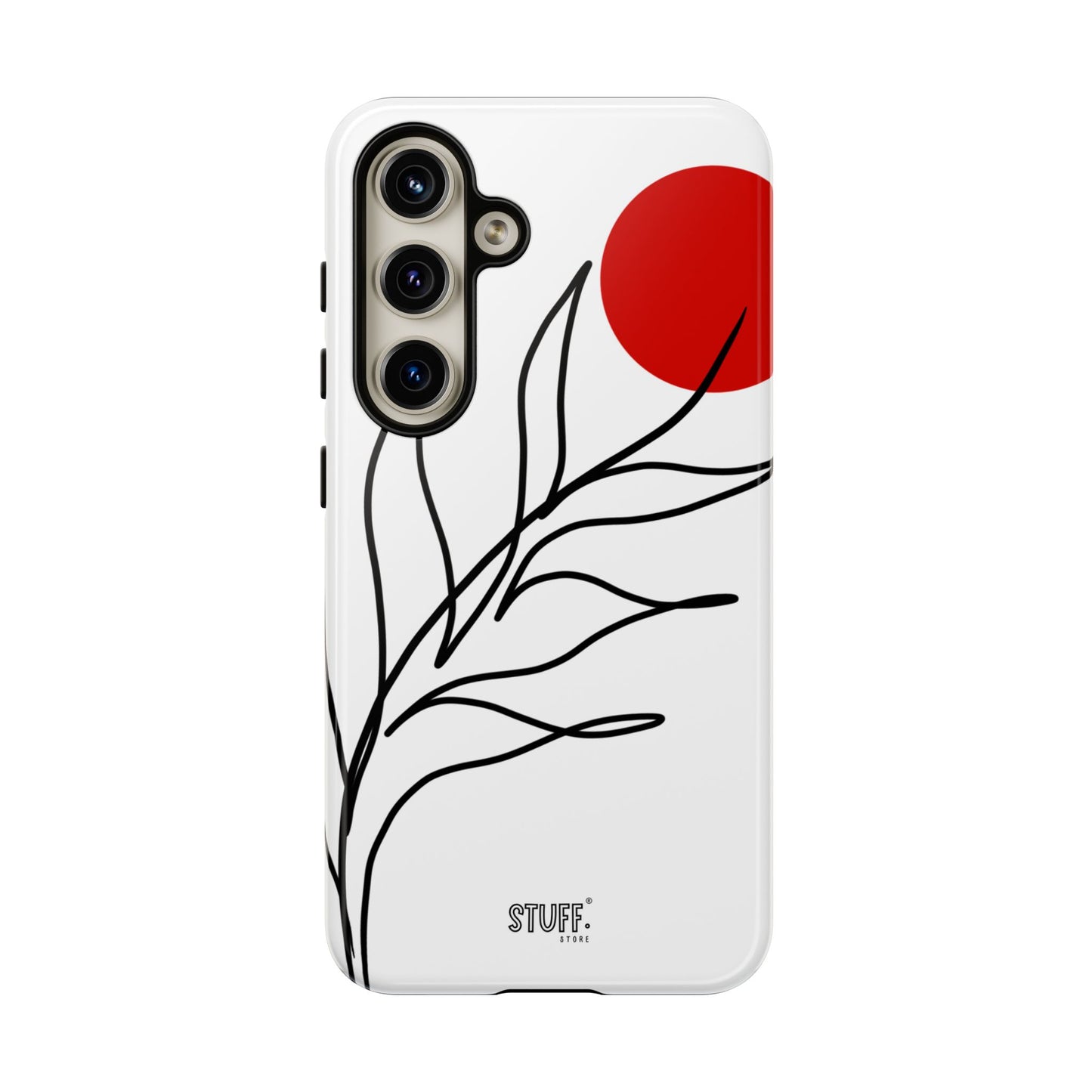 Red Sun Case | Coque résistante double protection avec Design Minimaliste