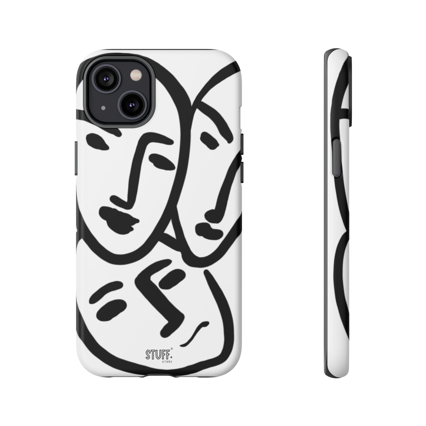 Les Trois Visages | Coque résistante double protection — inspiration Matisse
