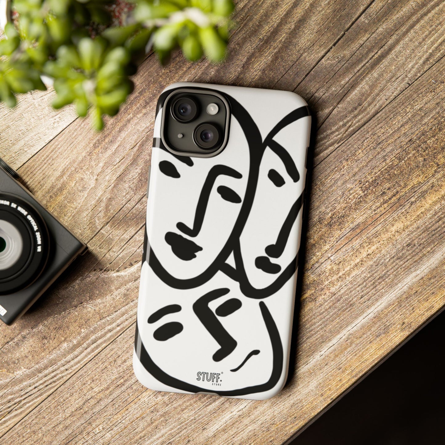 Les Trois Visages | Coque résistante double protection — inspiration Matisse